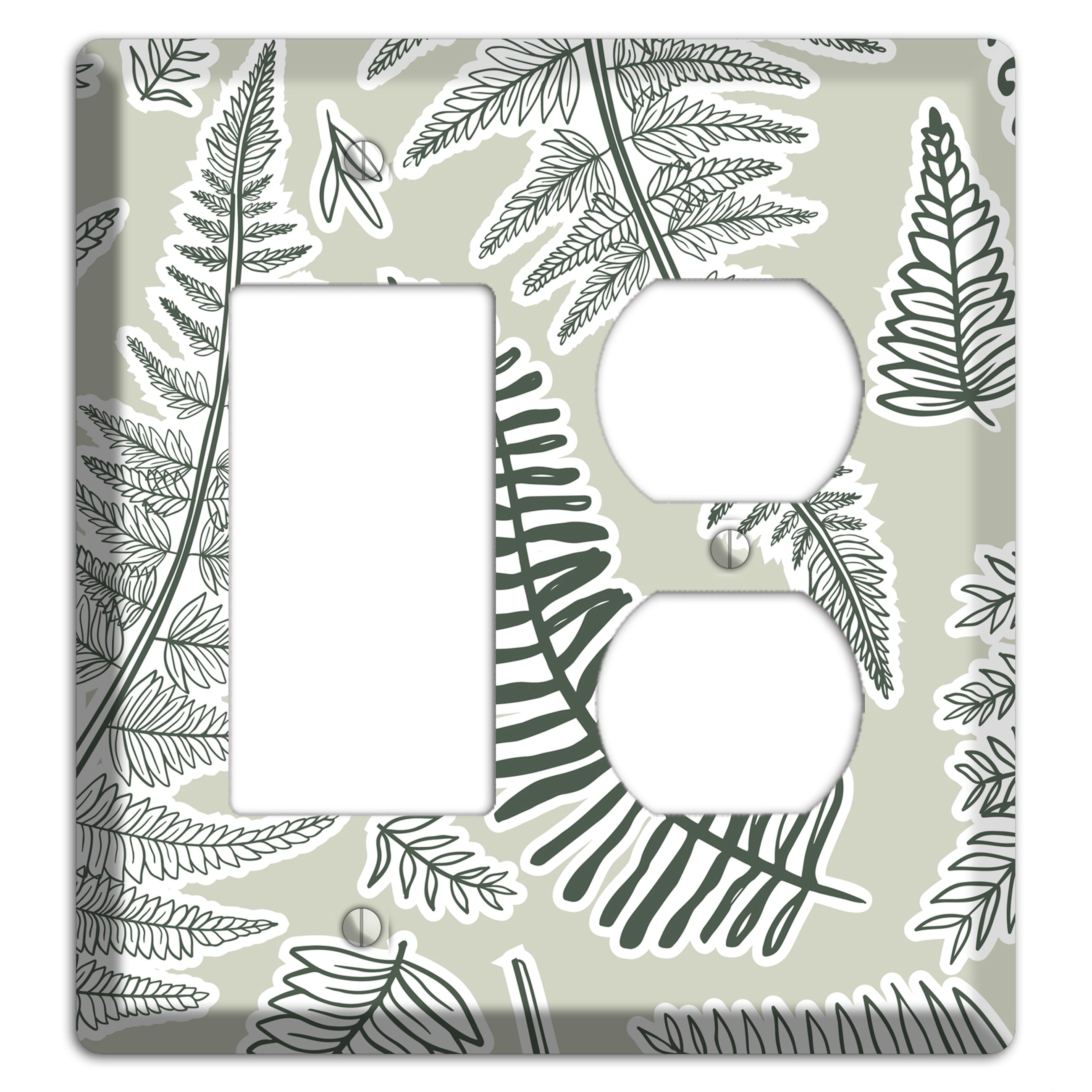 Forest Floor Scatter Rocker / Duplex Wallplate