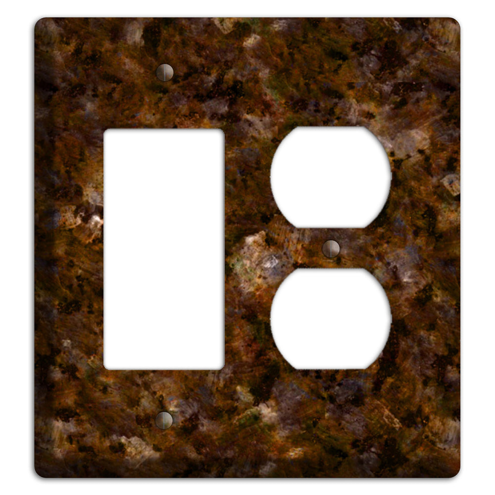 Baltic Green Granite Rocker / Duplex Wallplate