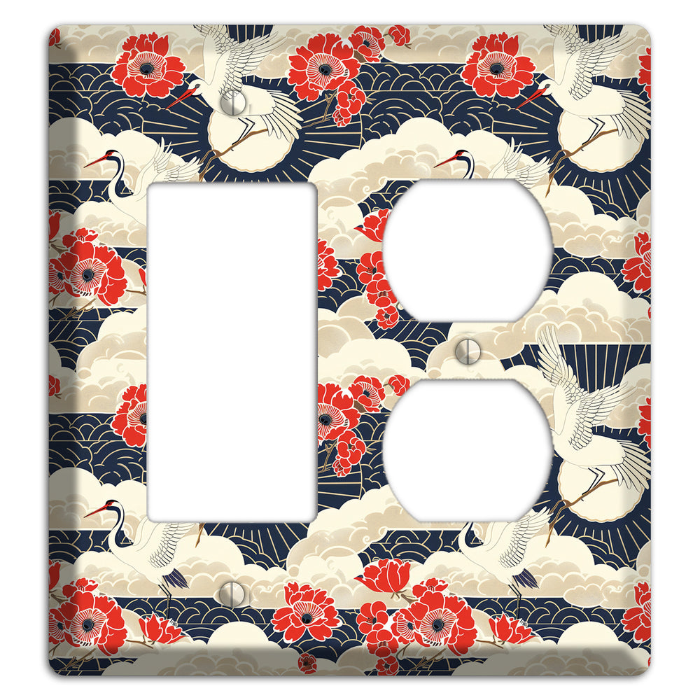 Crimson Peony Ascent Rocker / Duplex Wallplate