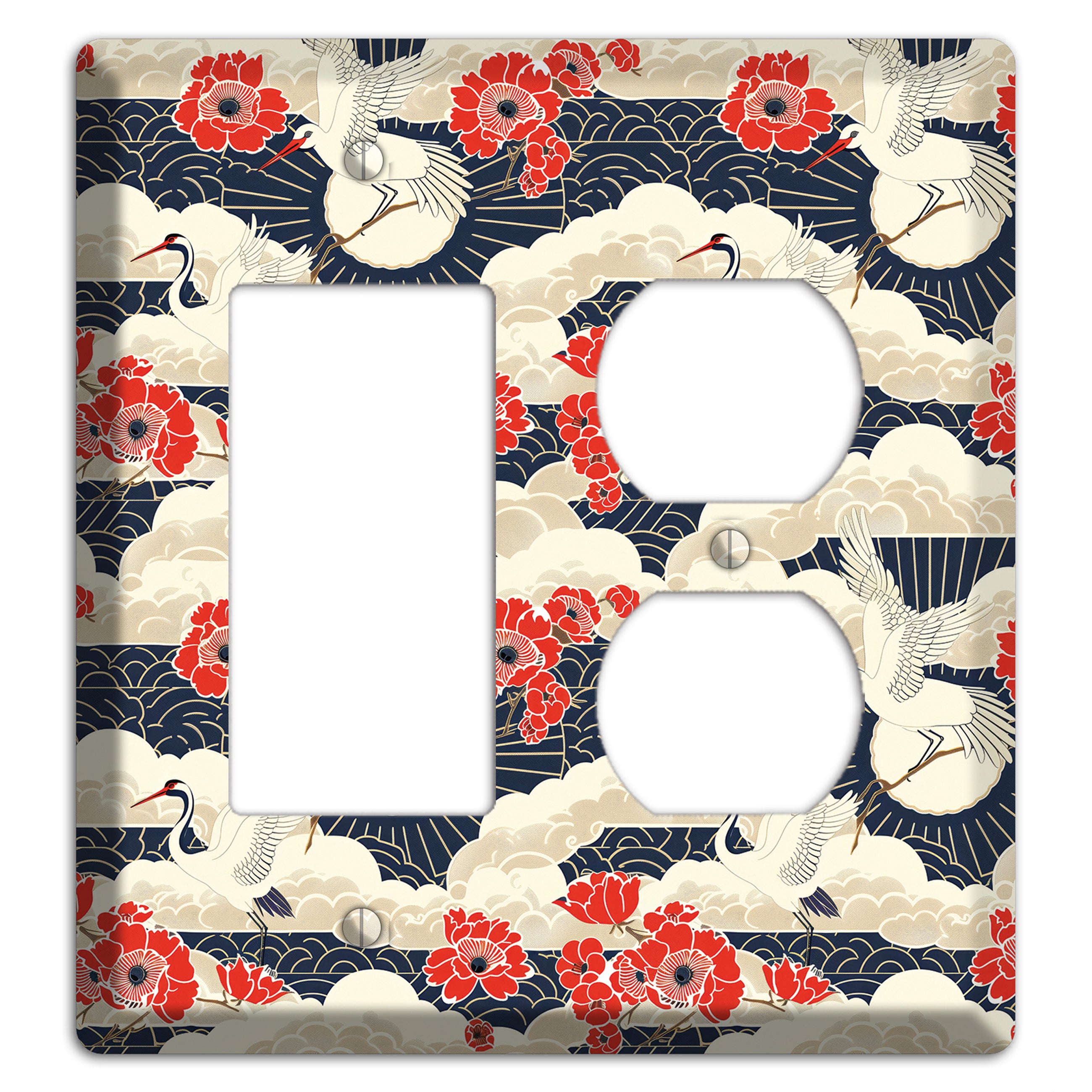 Crimson Peony Ascent Rocker / Duplex Wallplate