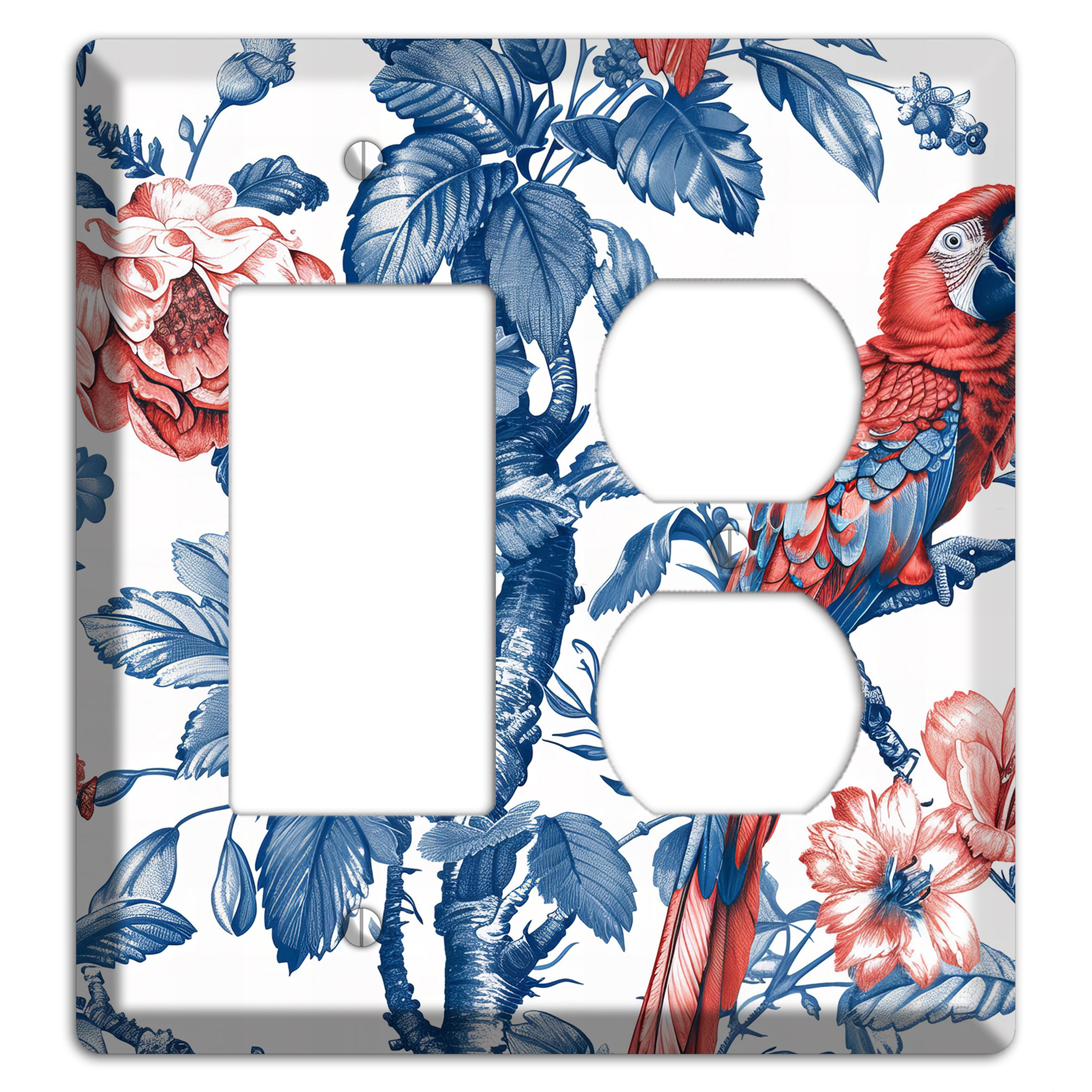 Scarlet in Bloom Rocker / Duplex Wallplate