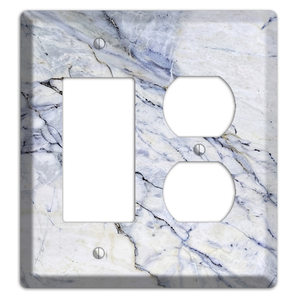 Geyser Marble Rocker / Duplex Wallplate