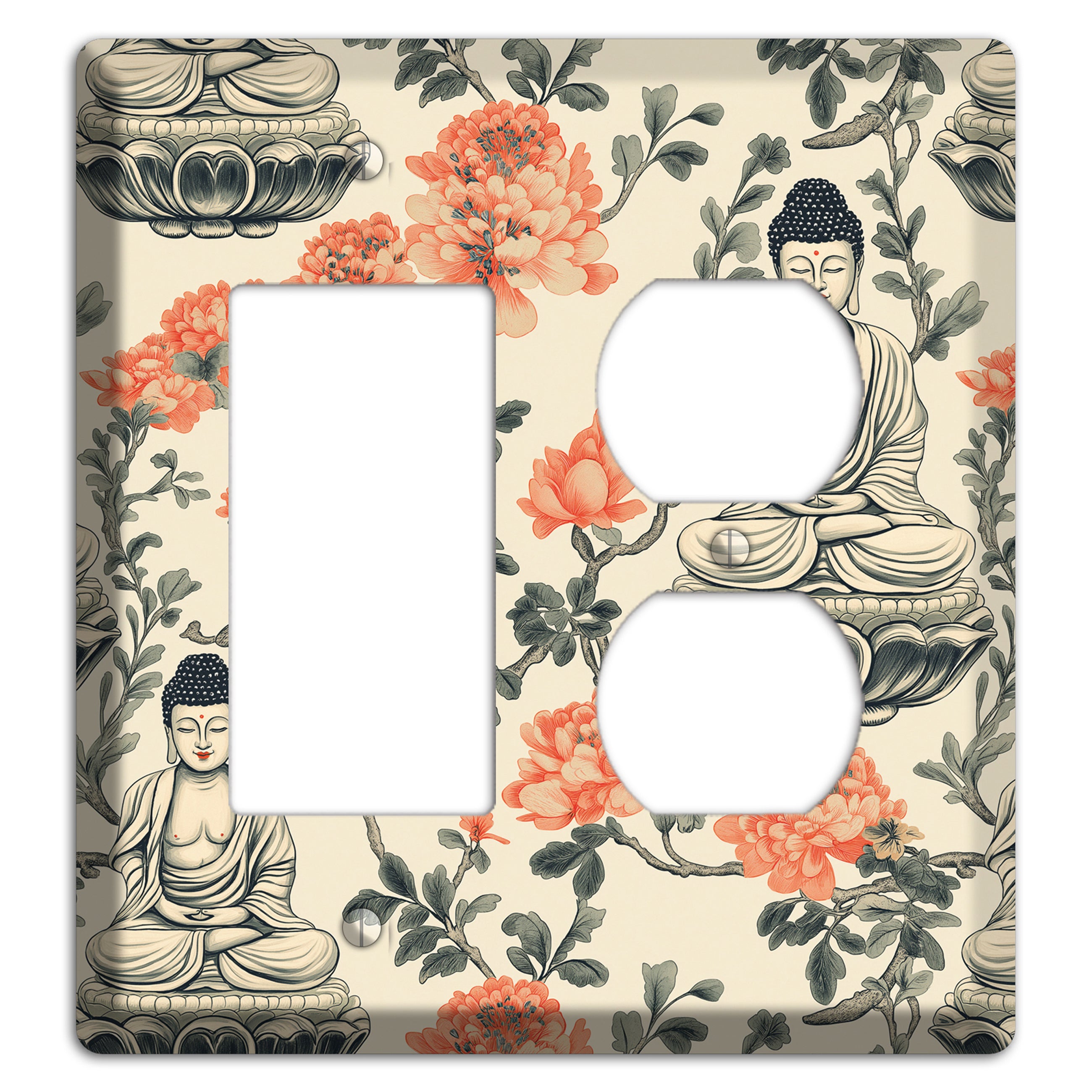 Lotus & Ember Rocker / Duplex Wallplate