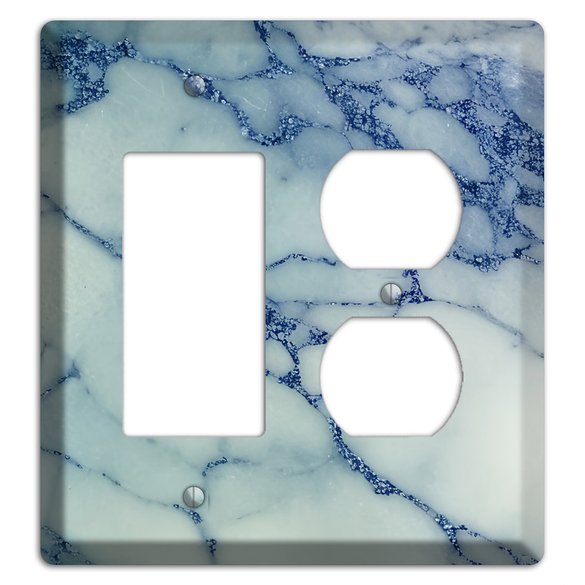 Opal marble Rocker / Duplex Wallplate