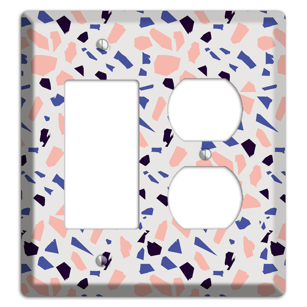 Coral Indigo Burst Rocker / Duplex Wallplate