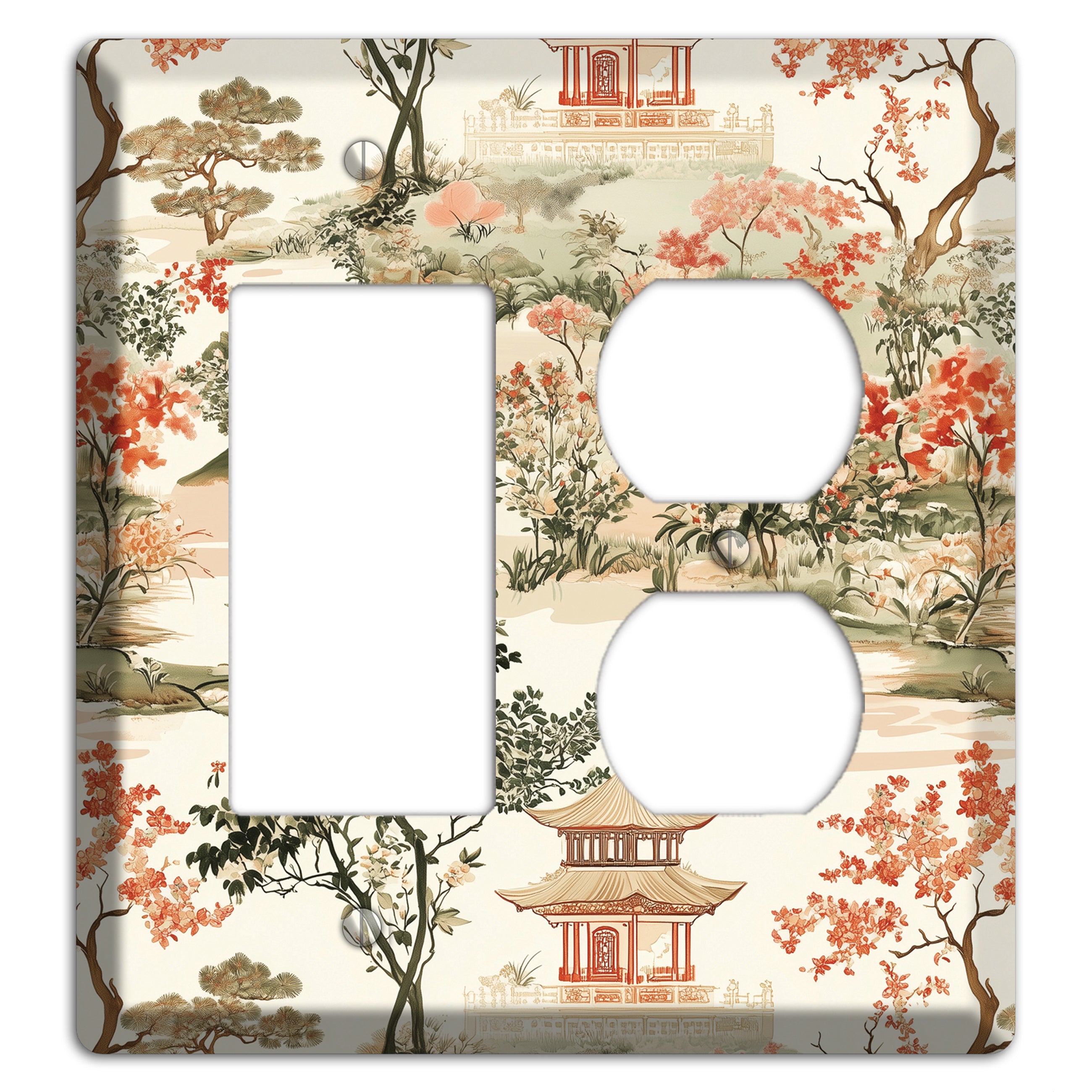 Pavilion & Petal Rocker / Duplex Wallplate