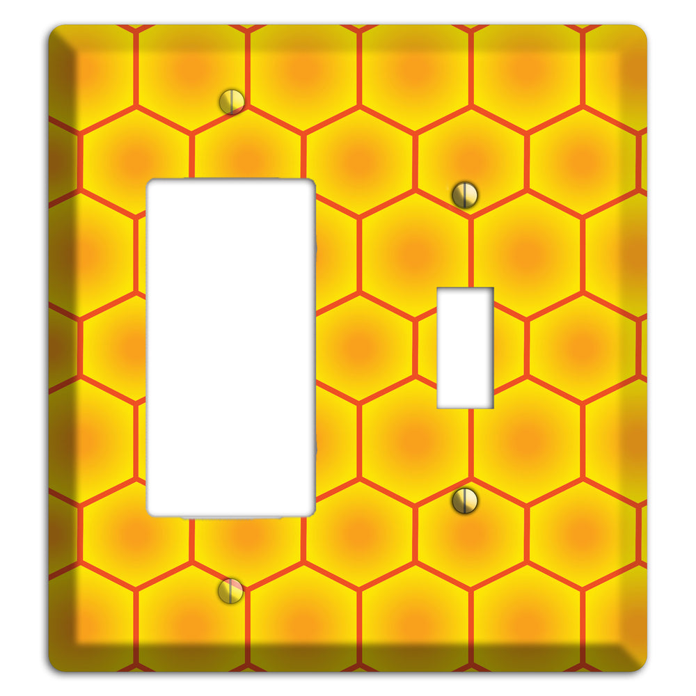 Golden Vault Cells Rocker / Toggle Wallplate