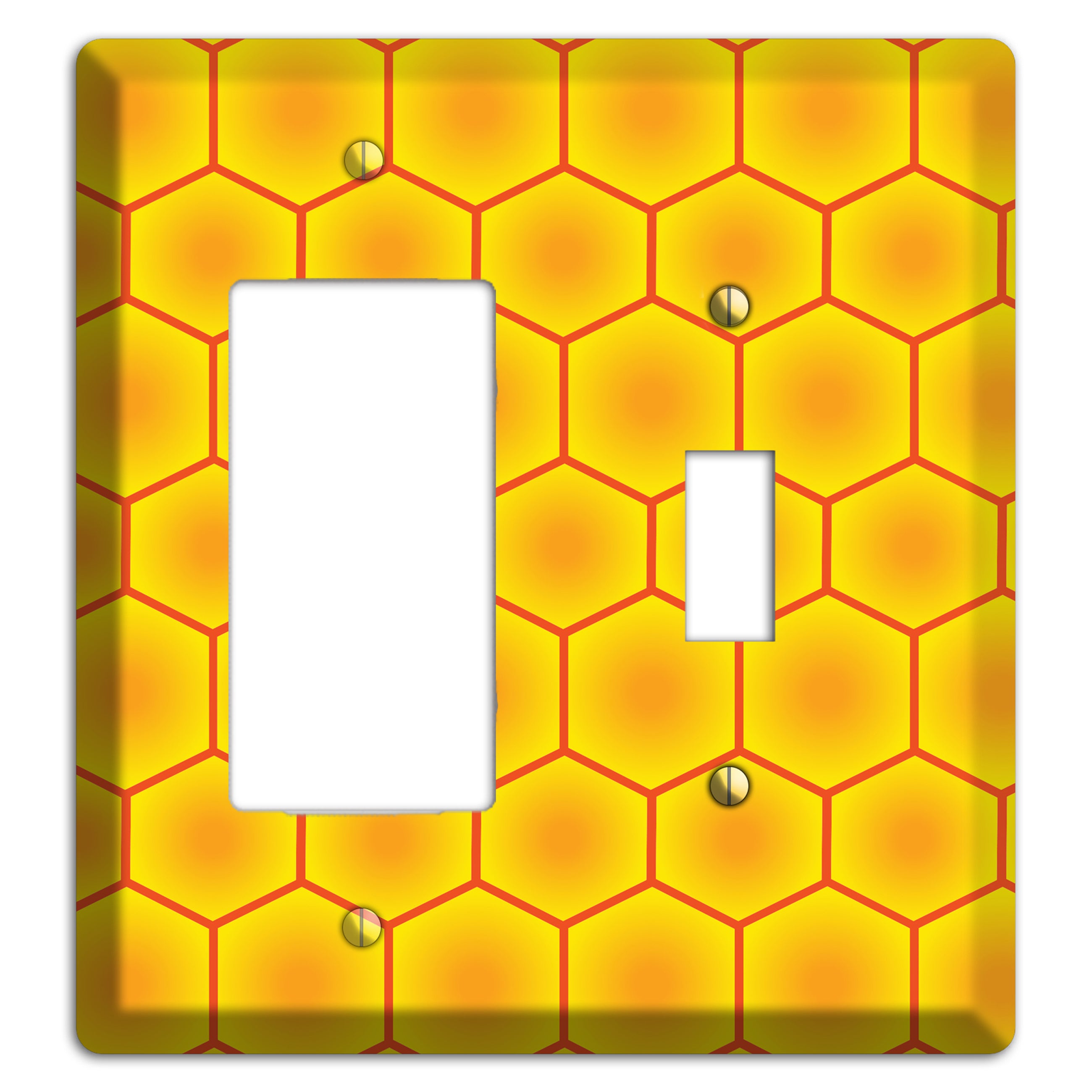 Golden Vault Cells Rocker / Toggle Wallplate