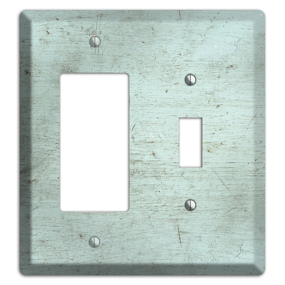 Weathered Teal Deck Rocker / Toggle Wallplate