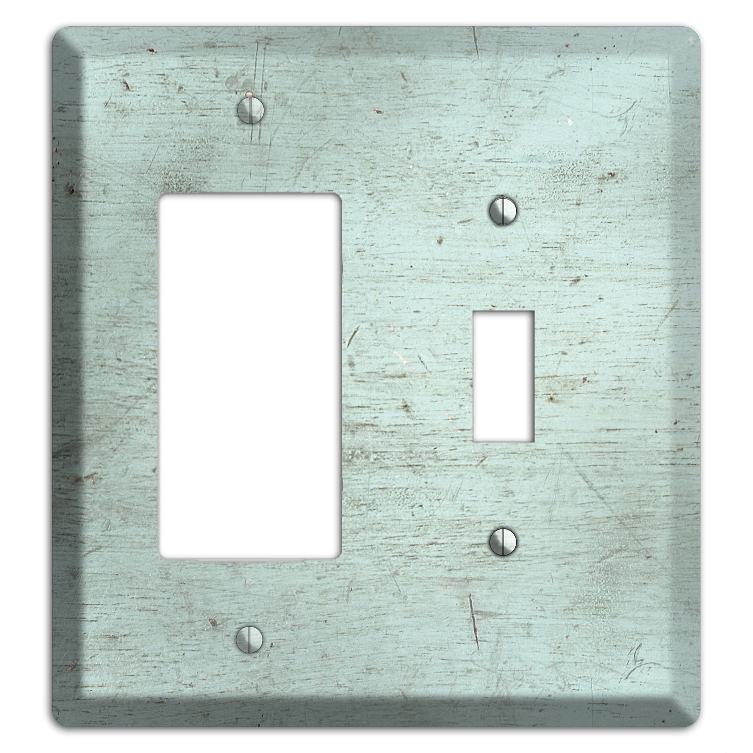 Weathered Teal Deck Rocker / Toggle Wallplate