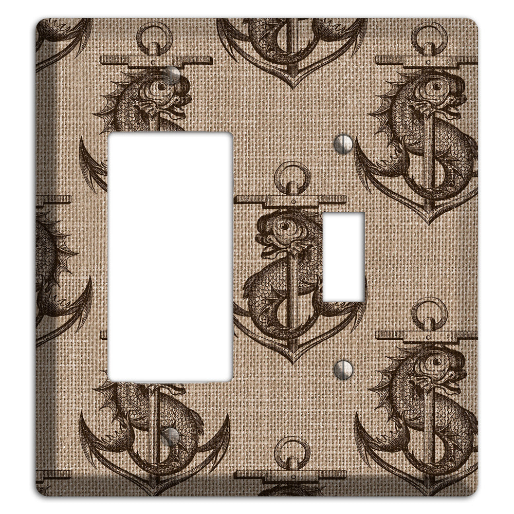 Anchor & Leviathan Rocker / Toggle Wallplate