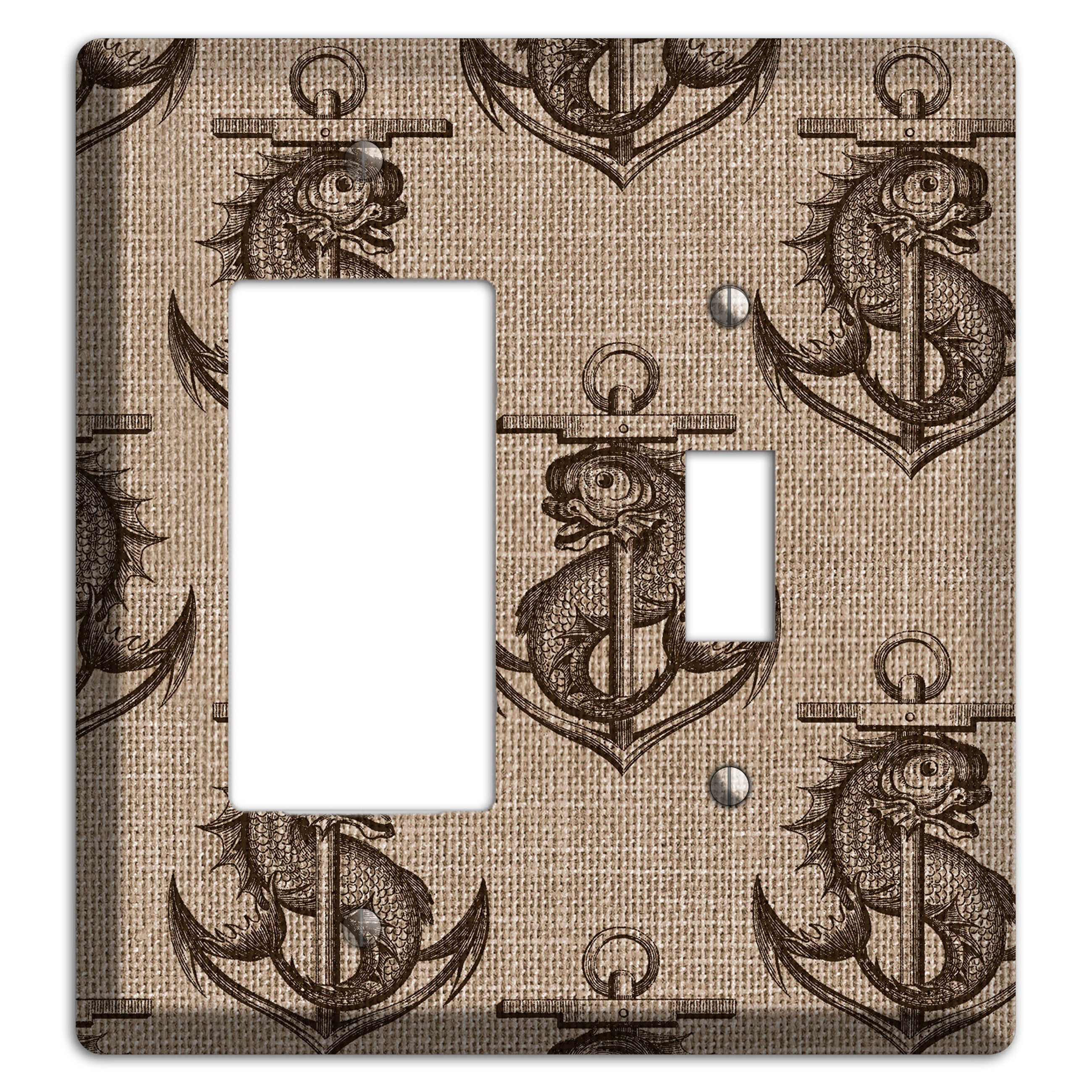 Anchor & Leviathan Rocker / Toggle Wallplate