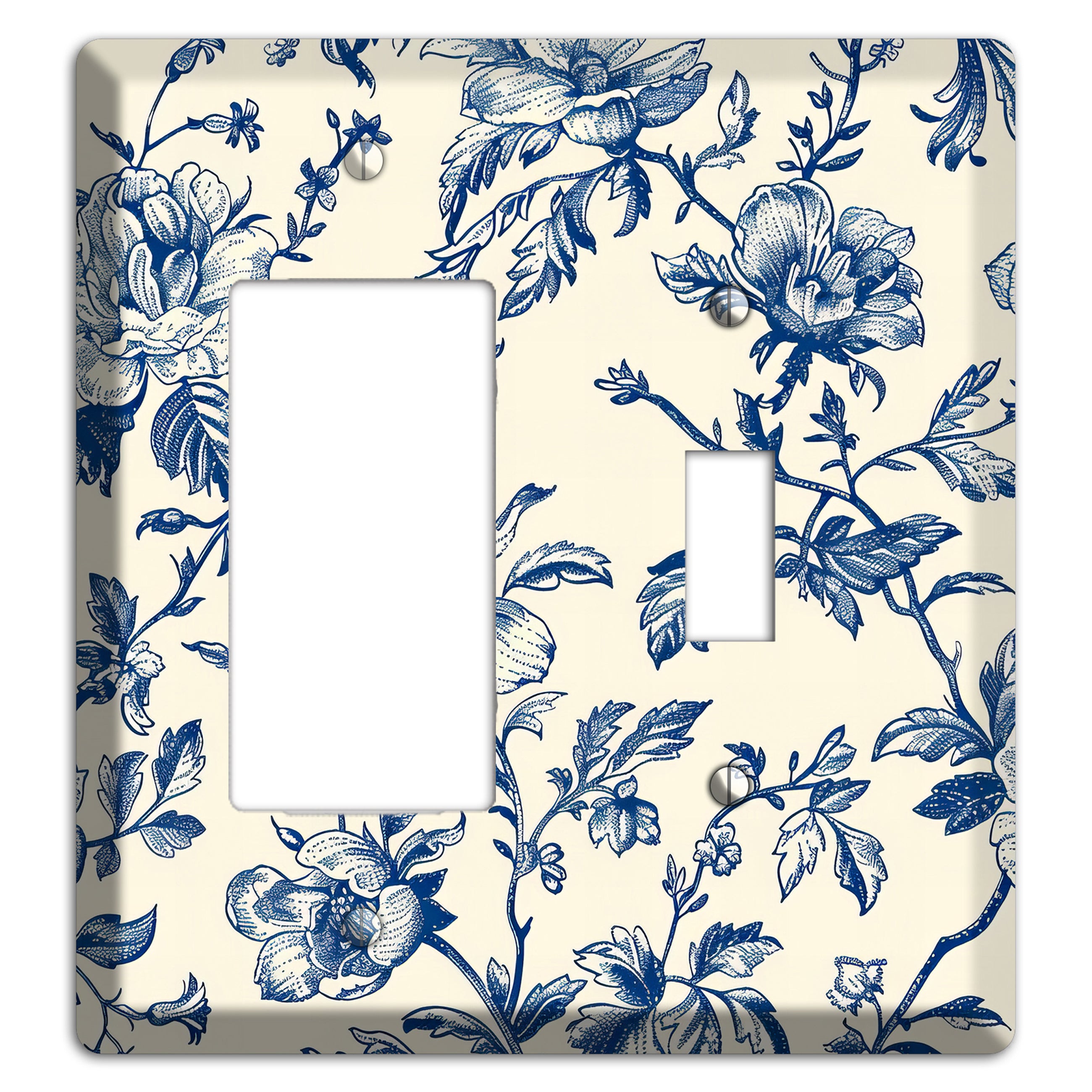 Garden Indigo Reverie Rocker / Toggle Wallplate
