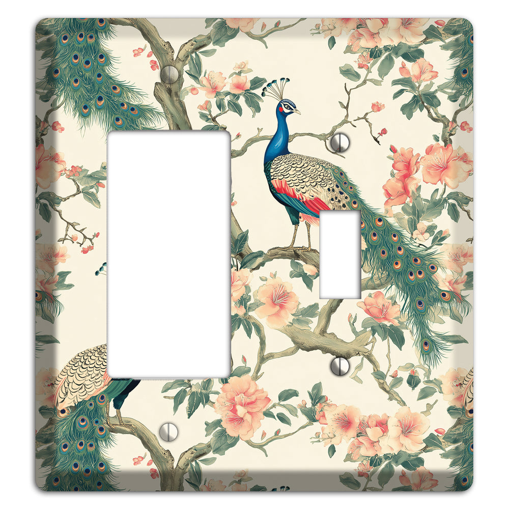 Imperial Plumage Garden Rocker / Toggle Wallplate
