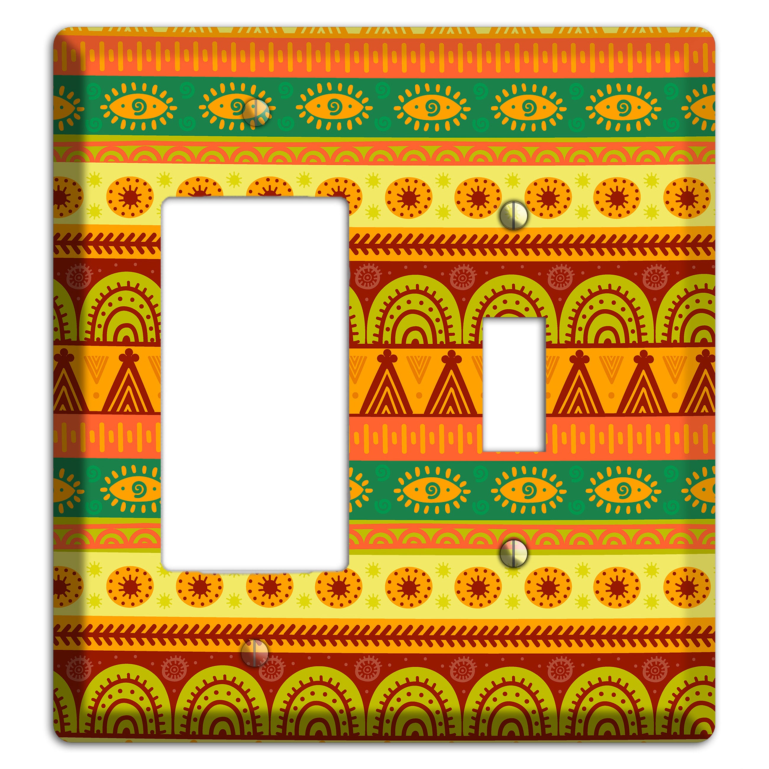 Ethnic Harmony Rocker / Toggle Wallplate