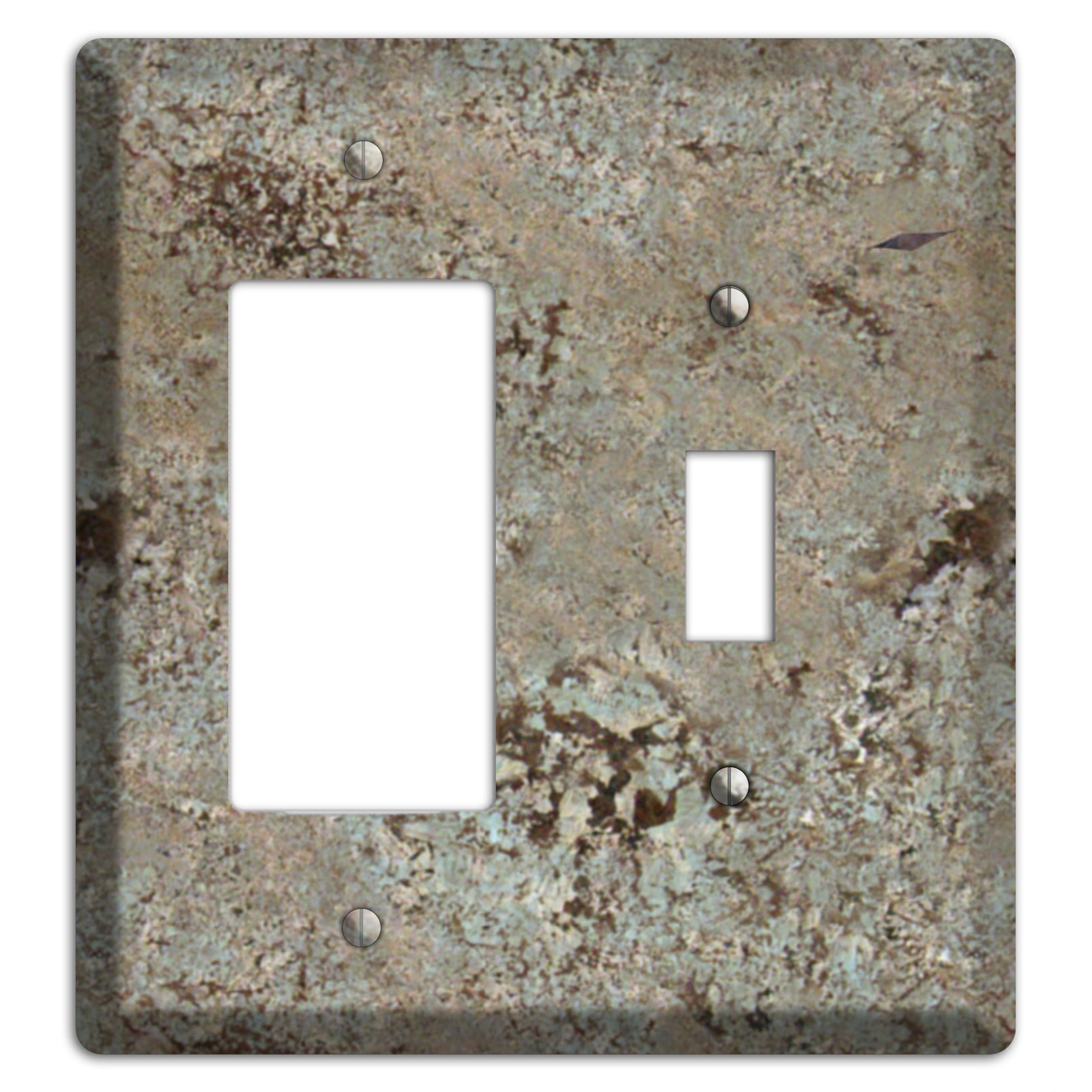 Delicatus White Granite Rocker / Toggle Wallplate