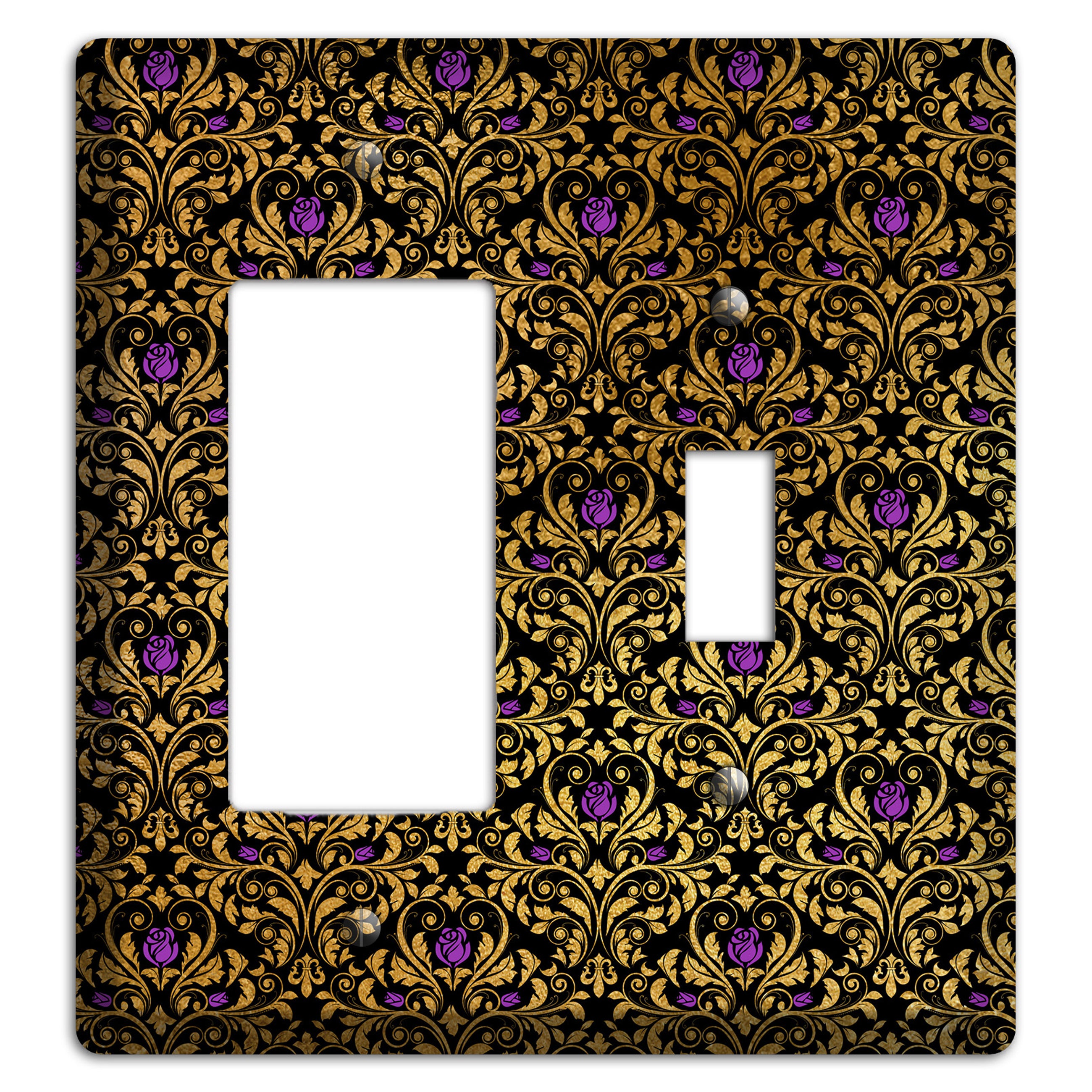 Gilded Masquerade Rocker / Toggle Wallplate
