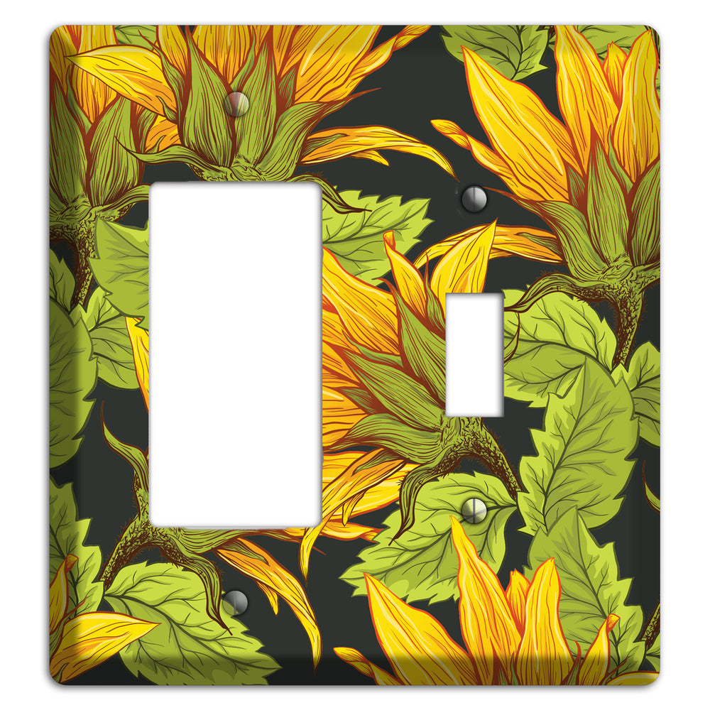 Gilded Bloom Tangle Rocker / Toggle Wallplate