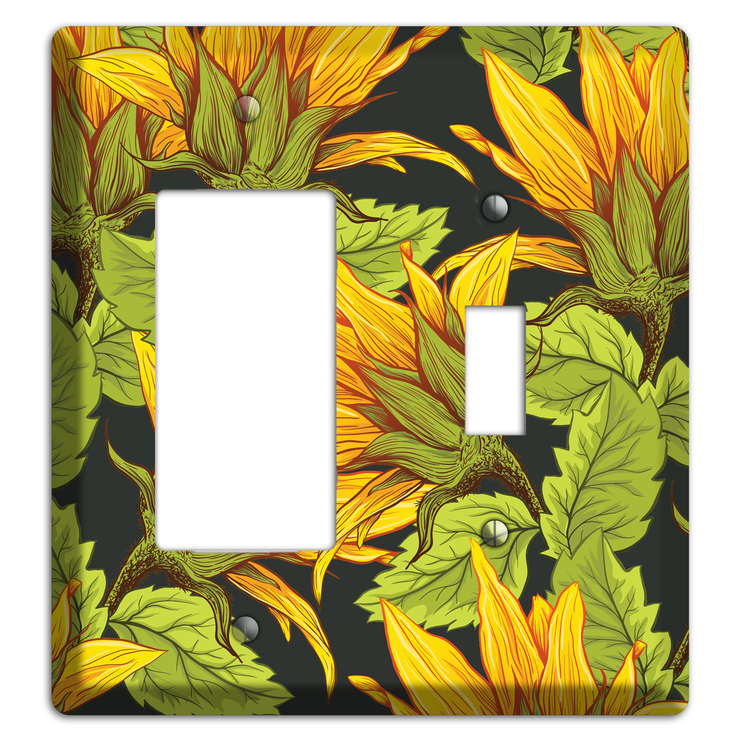 Gilded Bloom Tangle Rocker / Toggle Wallplate