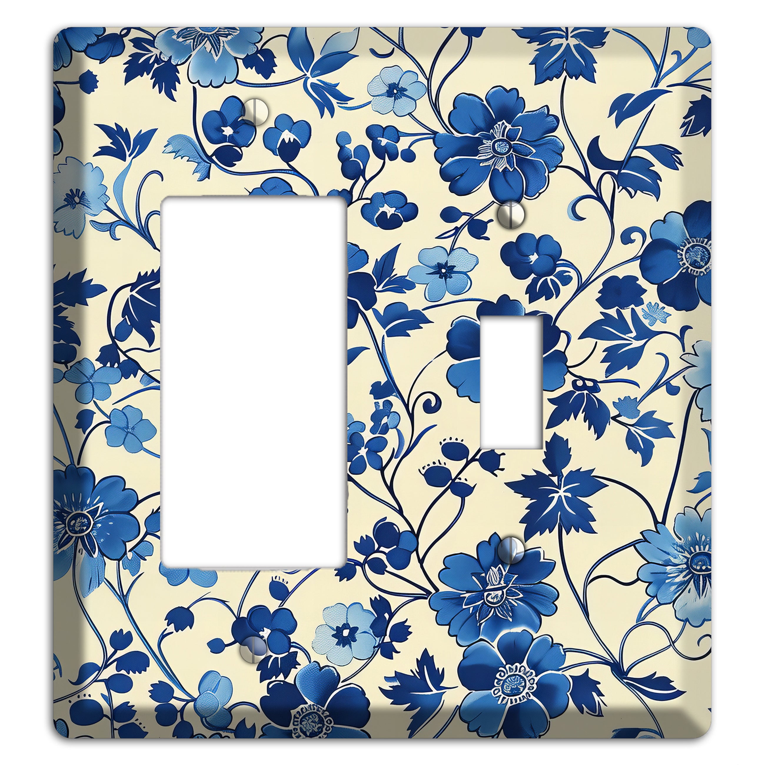 Porcelain Garden Riot Rocker / Toggle Wallplate