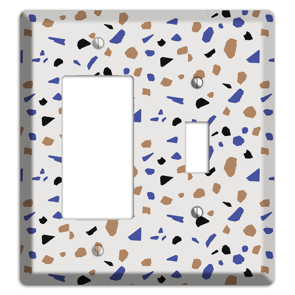 Retro Pop Terrazzo Rocker / Toggle Wallplate