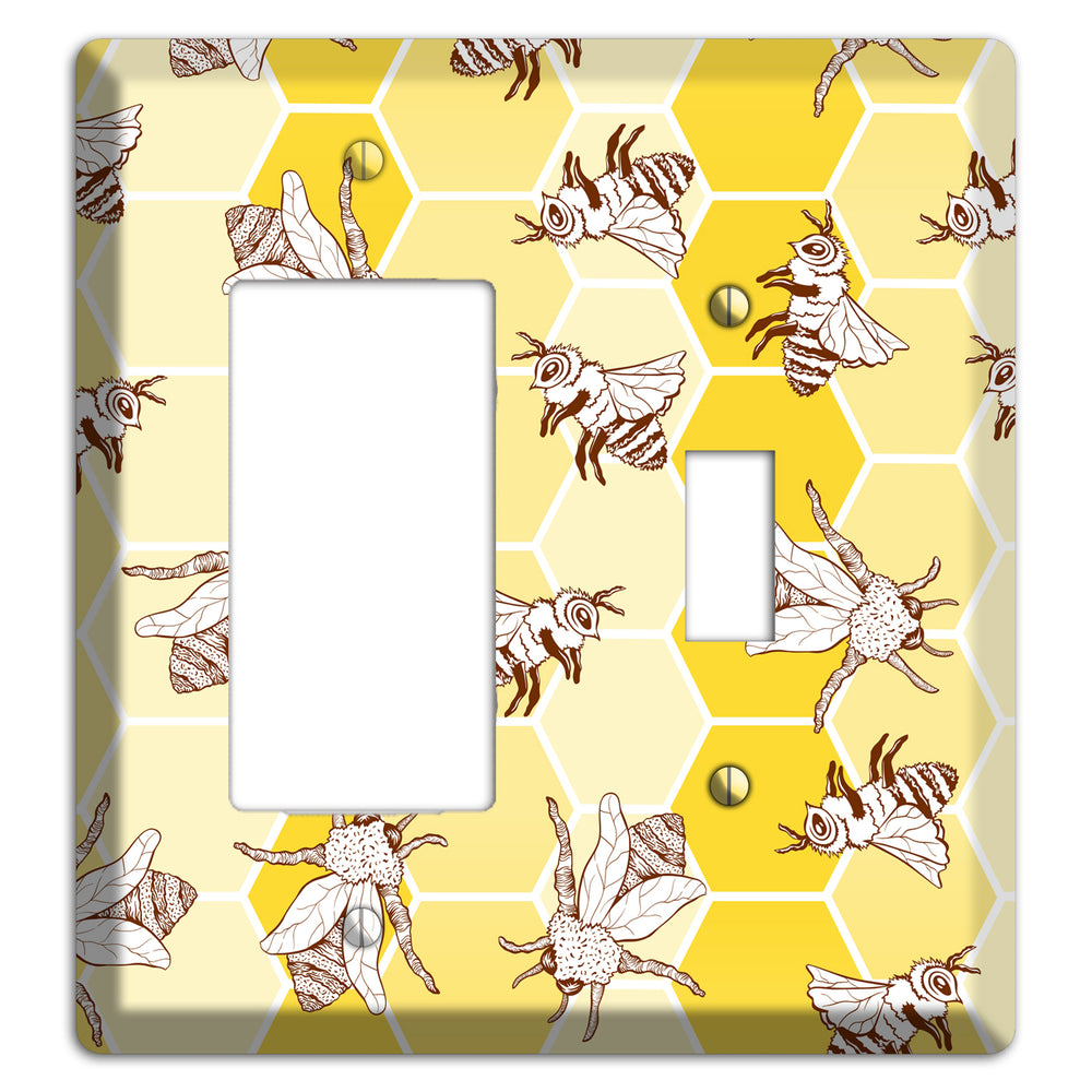 Hive & Wing Rocker / Toggle Wallplate