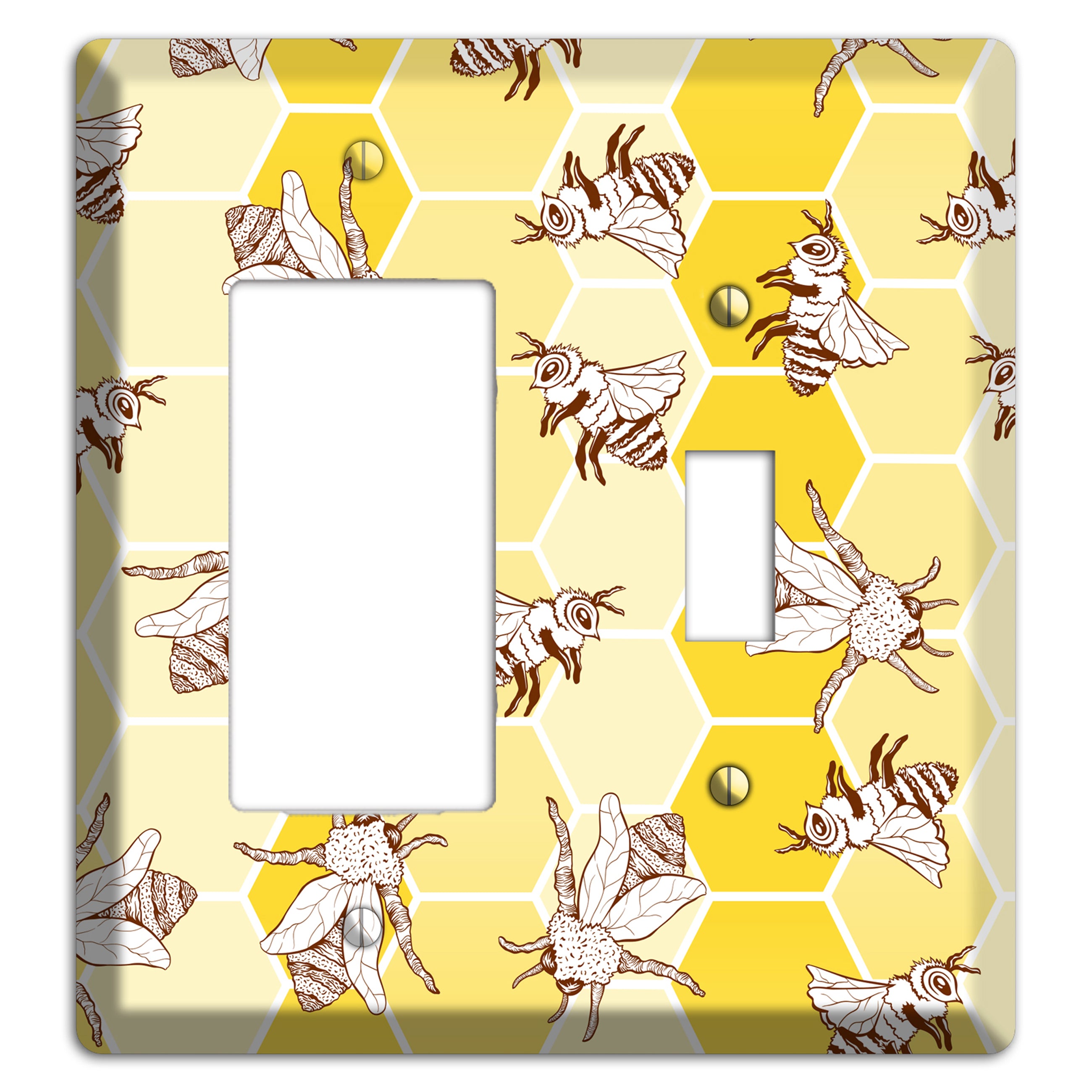 Hive & Wing Rocker / Toggle Wallplate