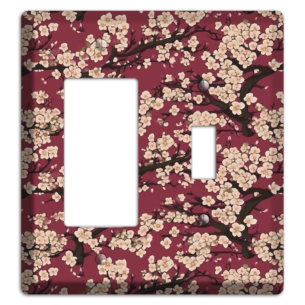 Crimson Plum Drift Rocker / Toggle Wallplate