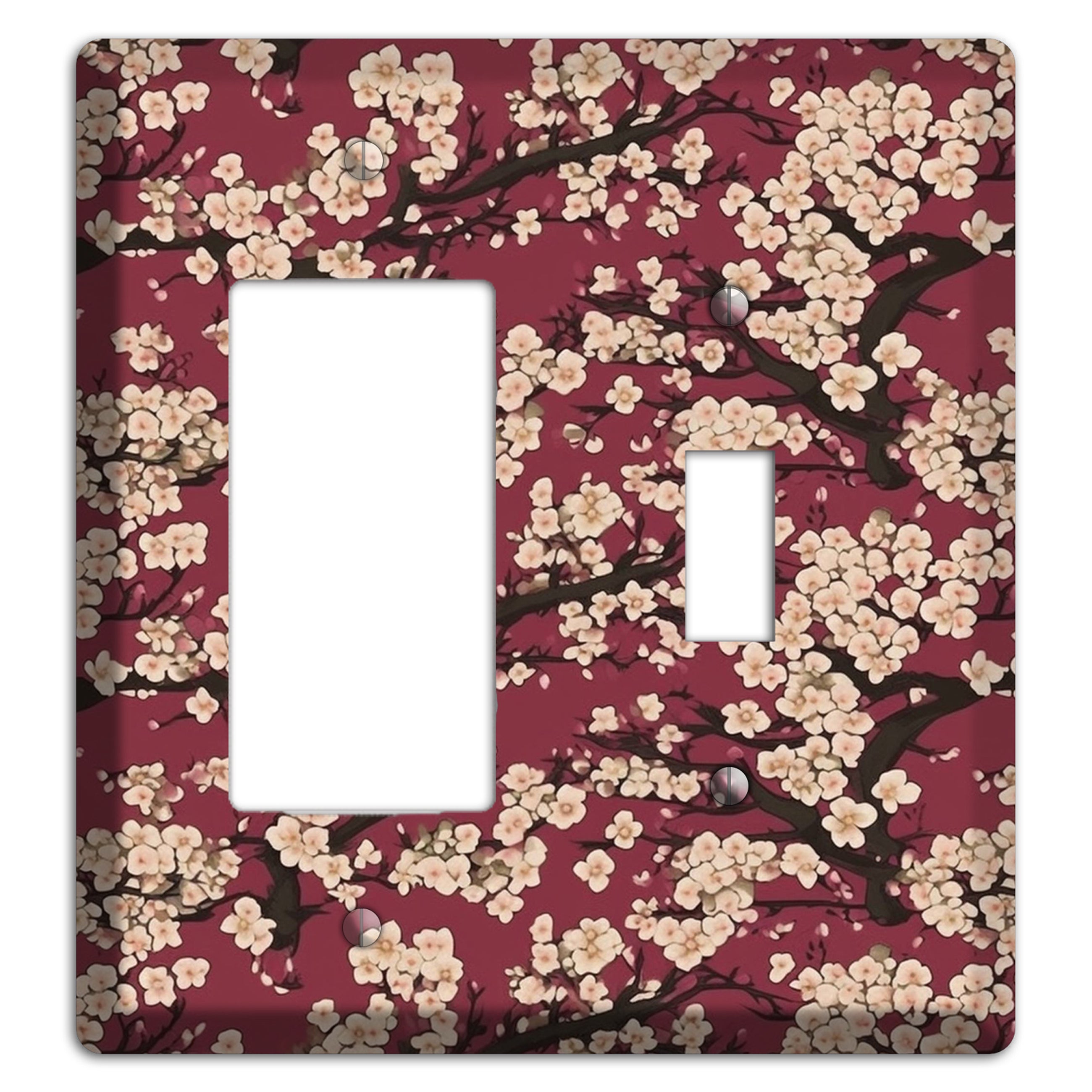 Crimson Plum Drift Rocker / Toggle Wallplate
