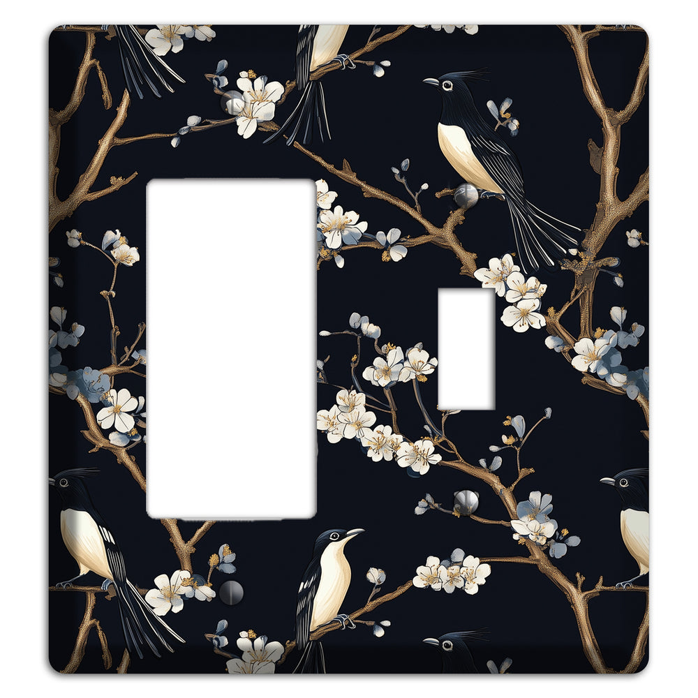 Plum Blossom Vigil Rocker / Toggle Wallplate