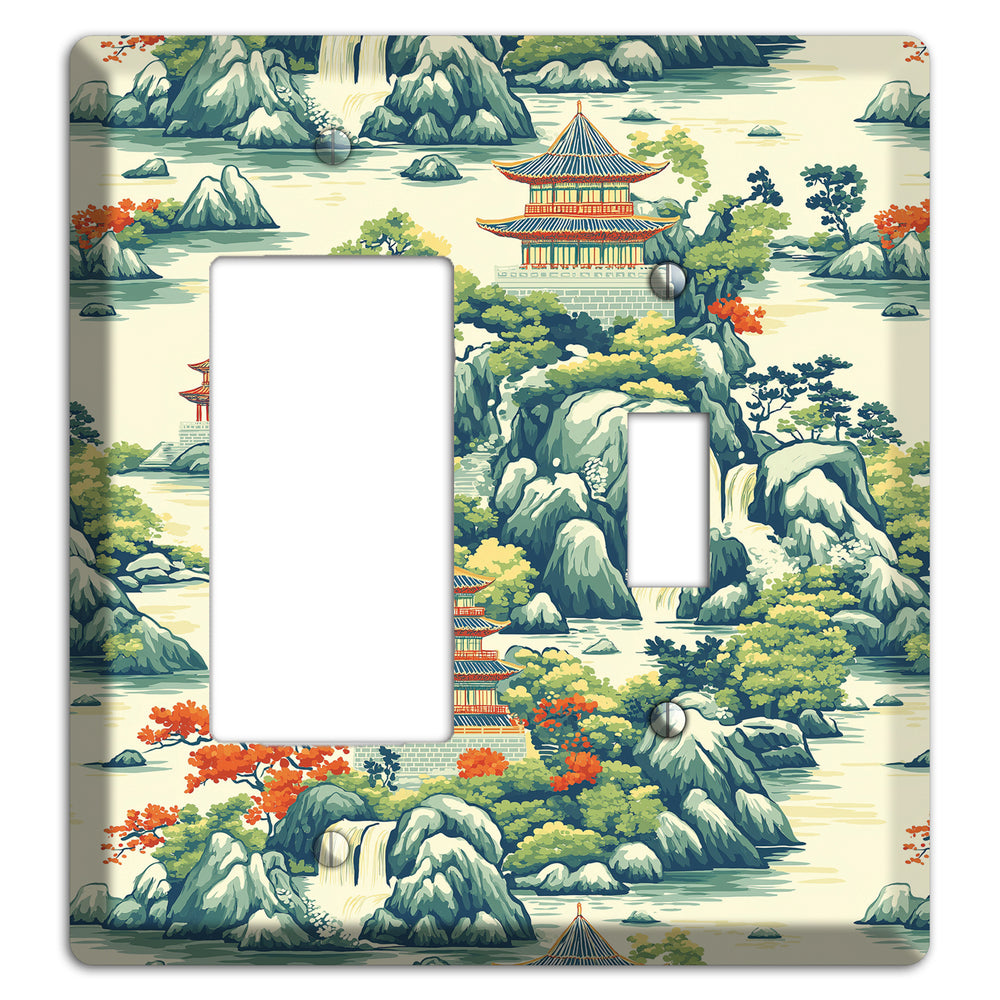 Cascade & Pagoda Rocker / Toggle Wallplate