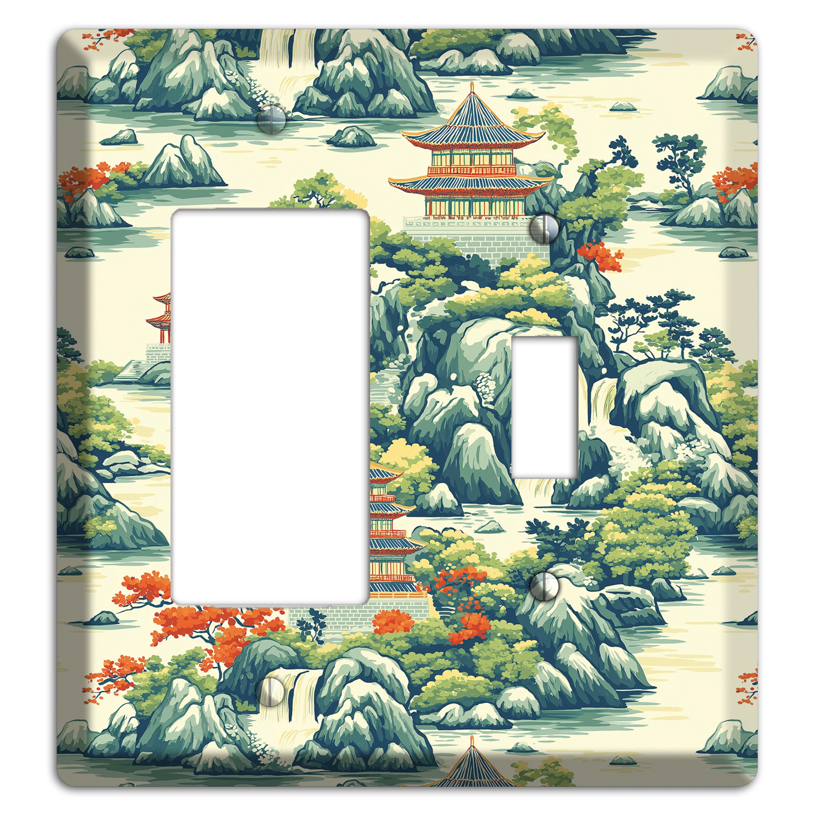 Cascade & Pagoda Rocker / Toggle Wallplate
