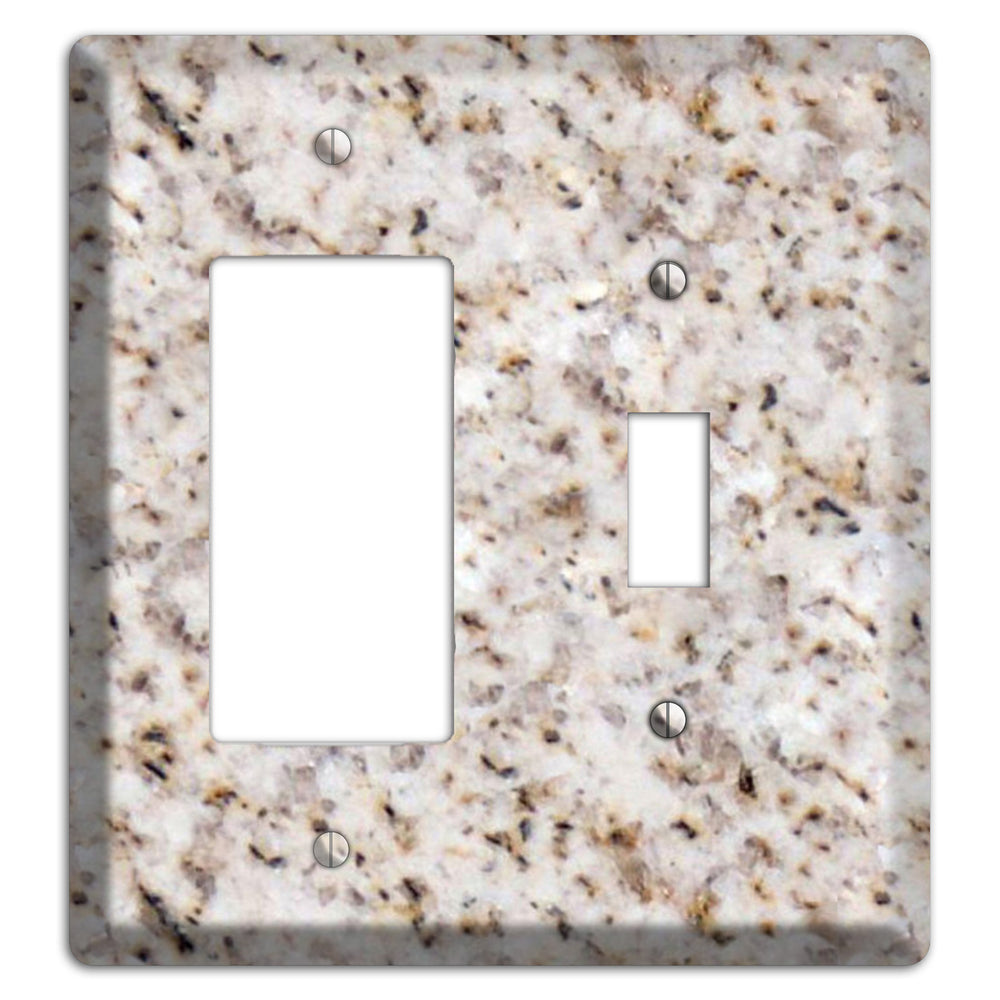 Luna Pearl Granite Rocker / Toggle Wallplate