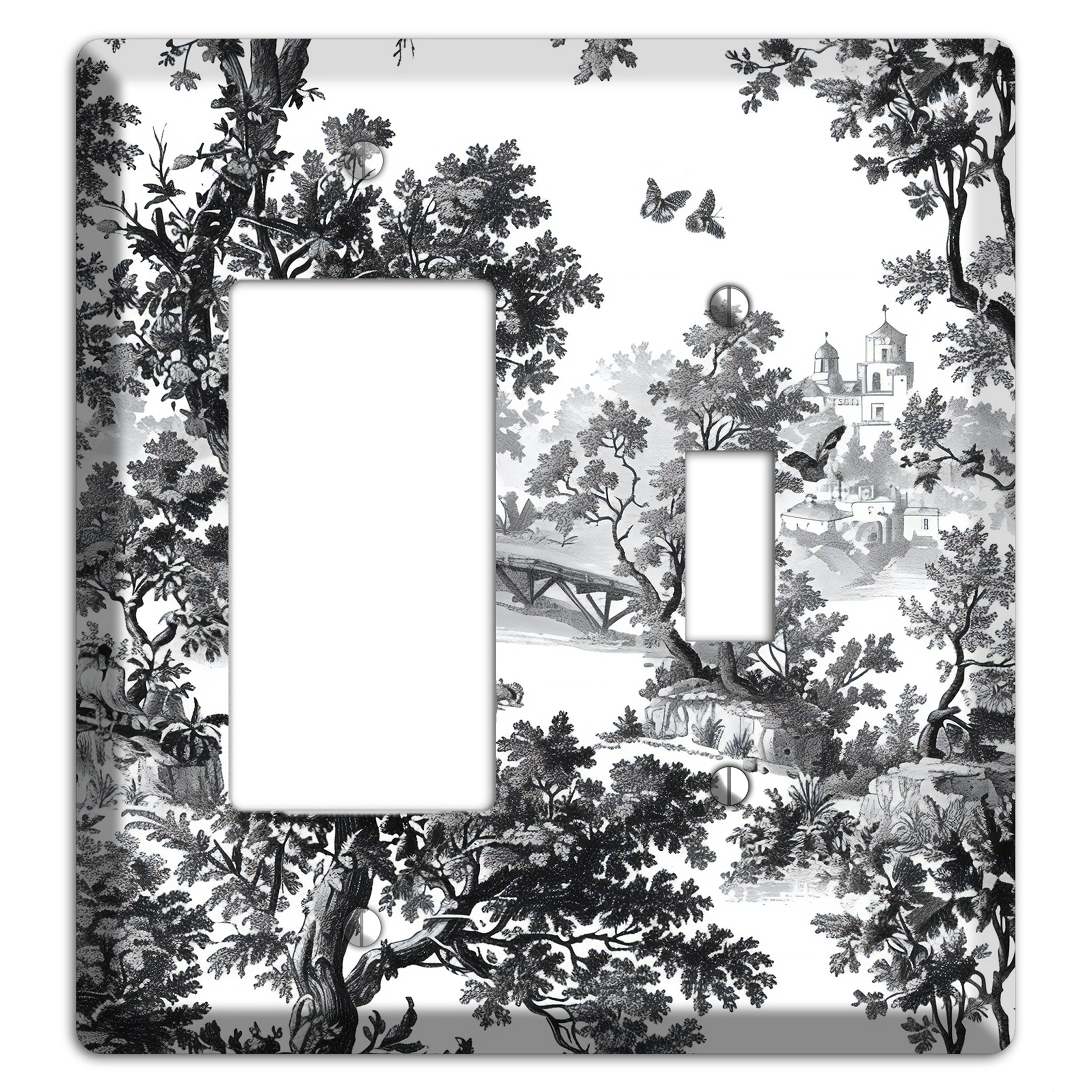 Woodland Chapel Mist Rocker / Toggle Wallplate