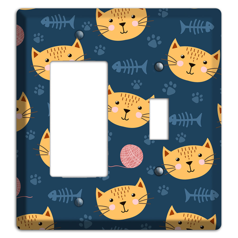 Cat Nap Parade Rocker / Toggle Wallplate