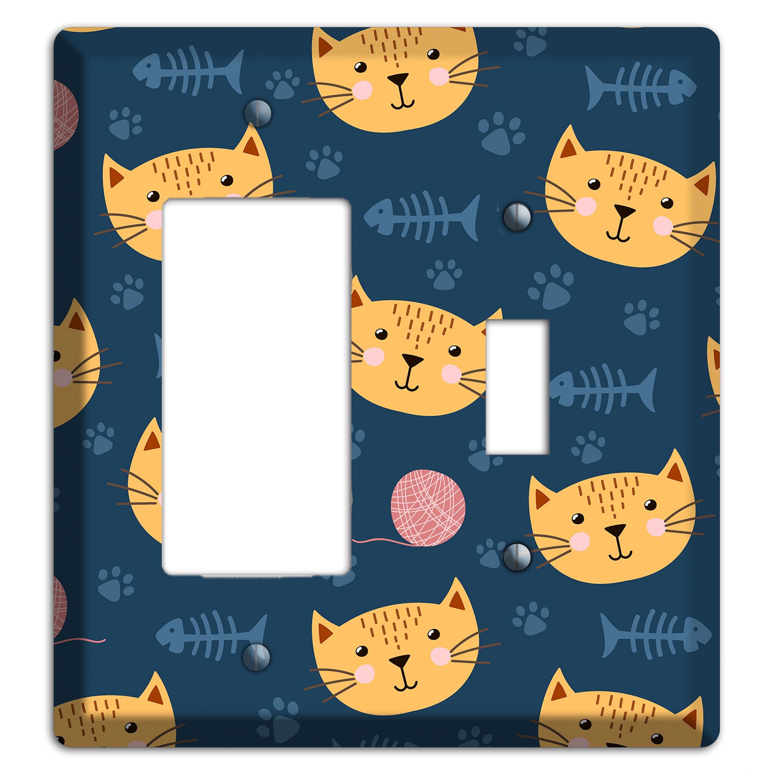 Cat Nap Parade Rocker / Toggle Wallplate
