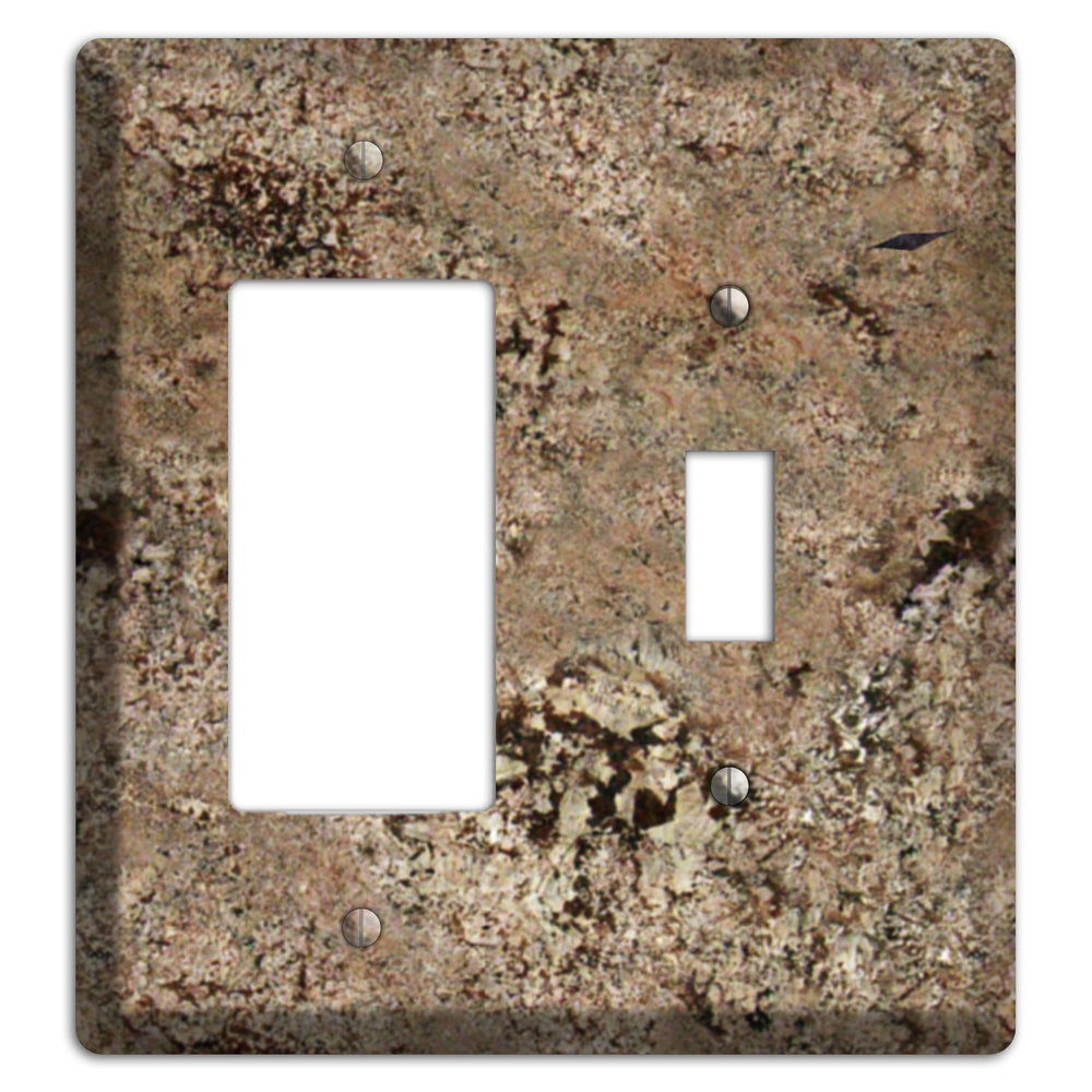 Crema Bordeaux Granite Rocker / Toggle Wallplate
