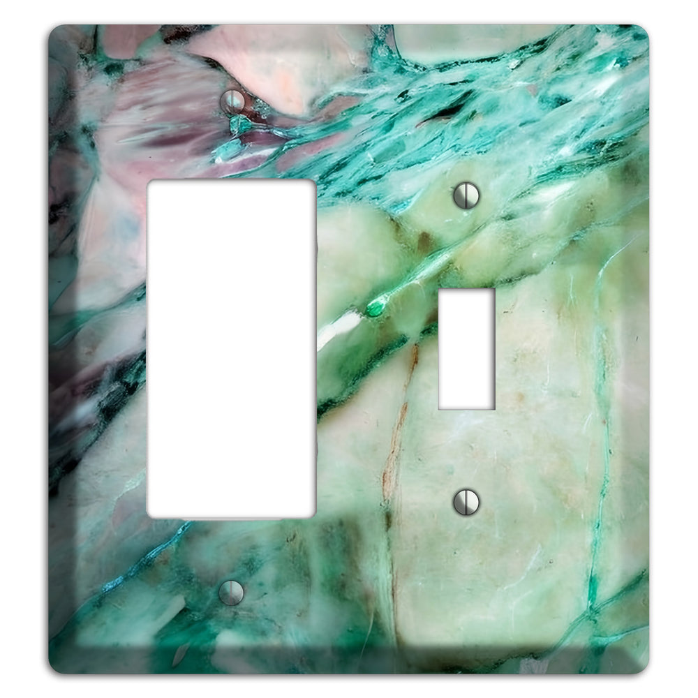 Monte Carlo Marble Rocker / Toggle Wallplate