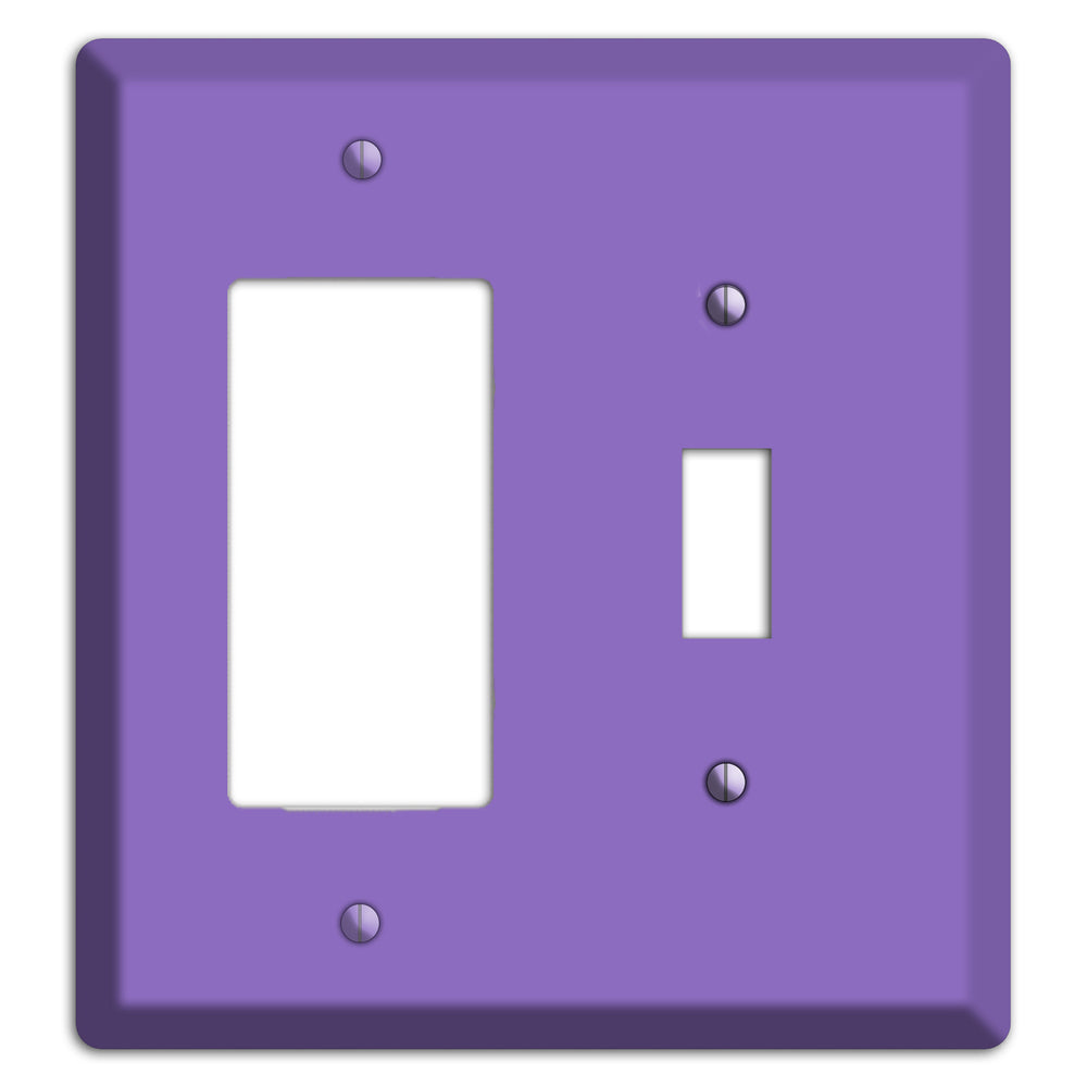 Baxter Violet Bloom Rocker / Toggle Wallplate