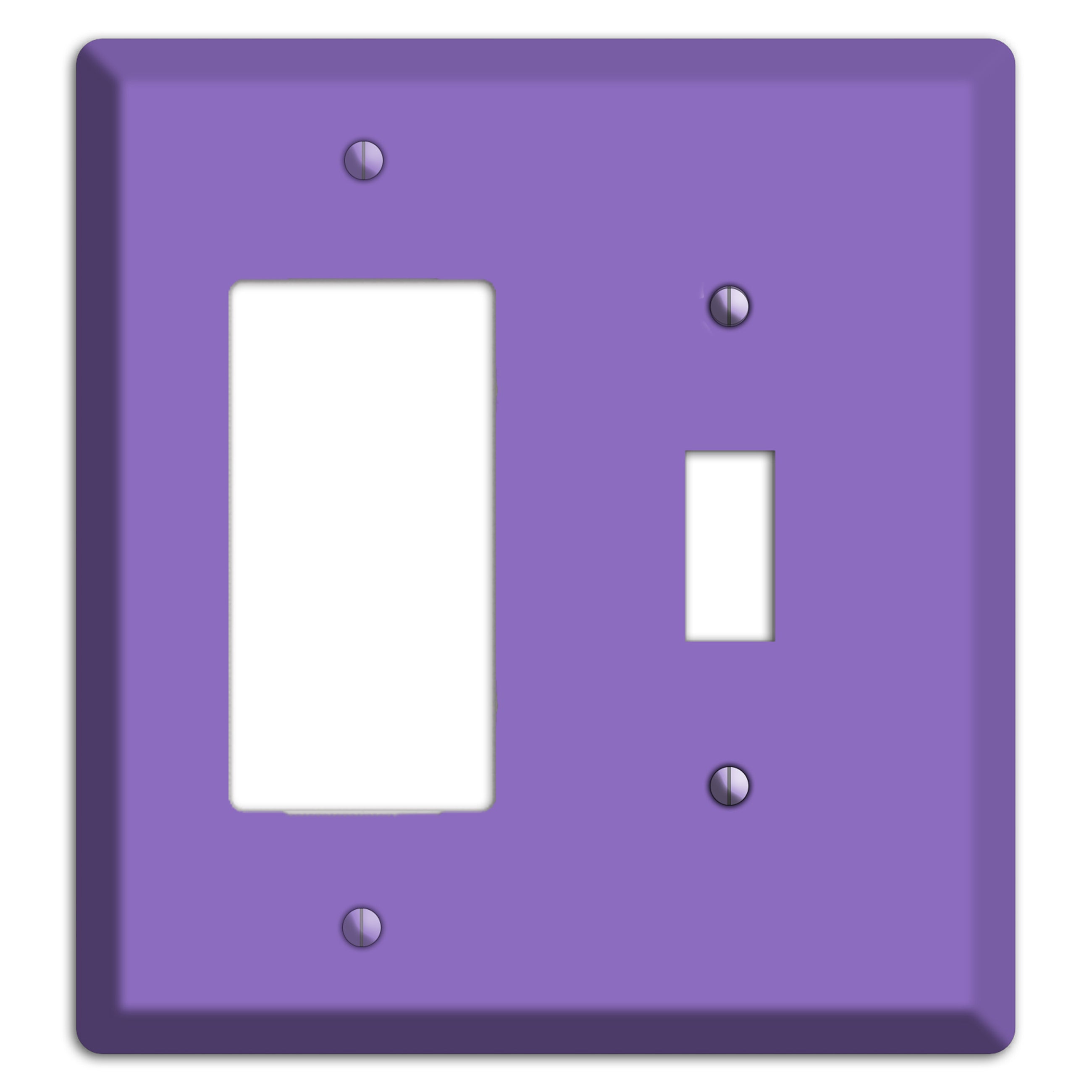 Baxter Violet Bloom Rocker / Toggle Wallplate