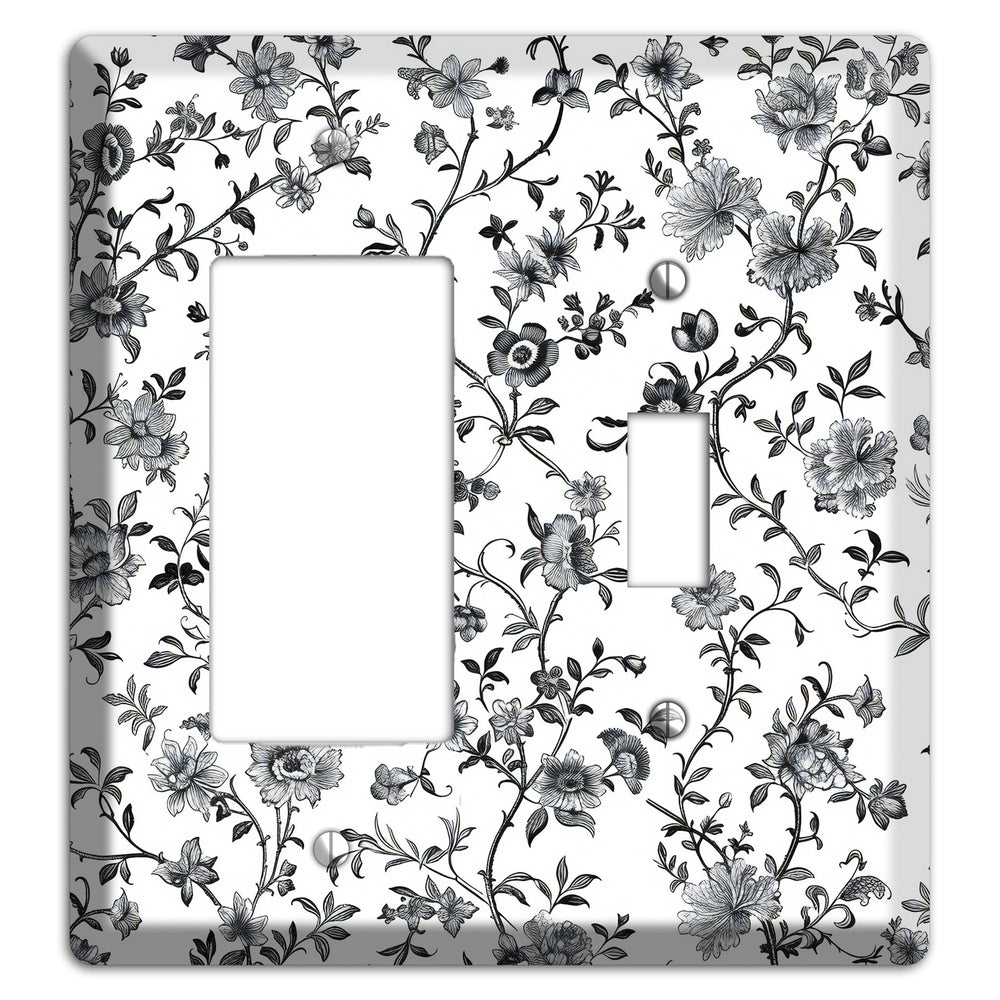Ink & Ivory Thicket Rocker / Toggle Wallplate