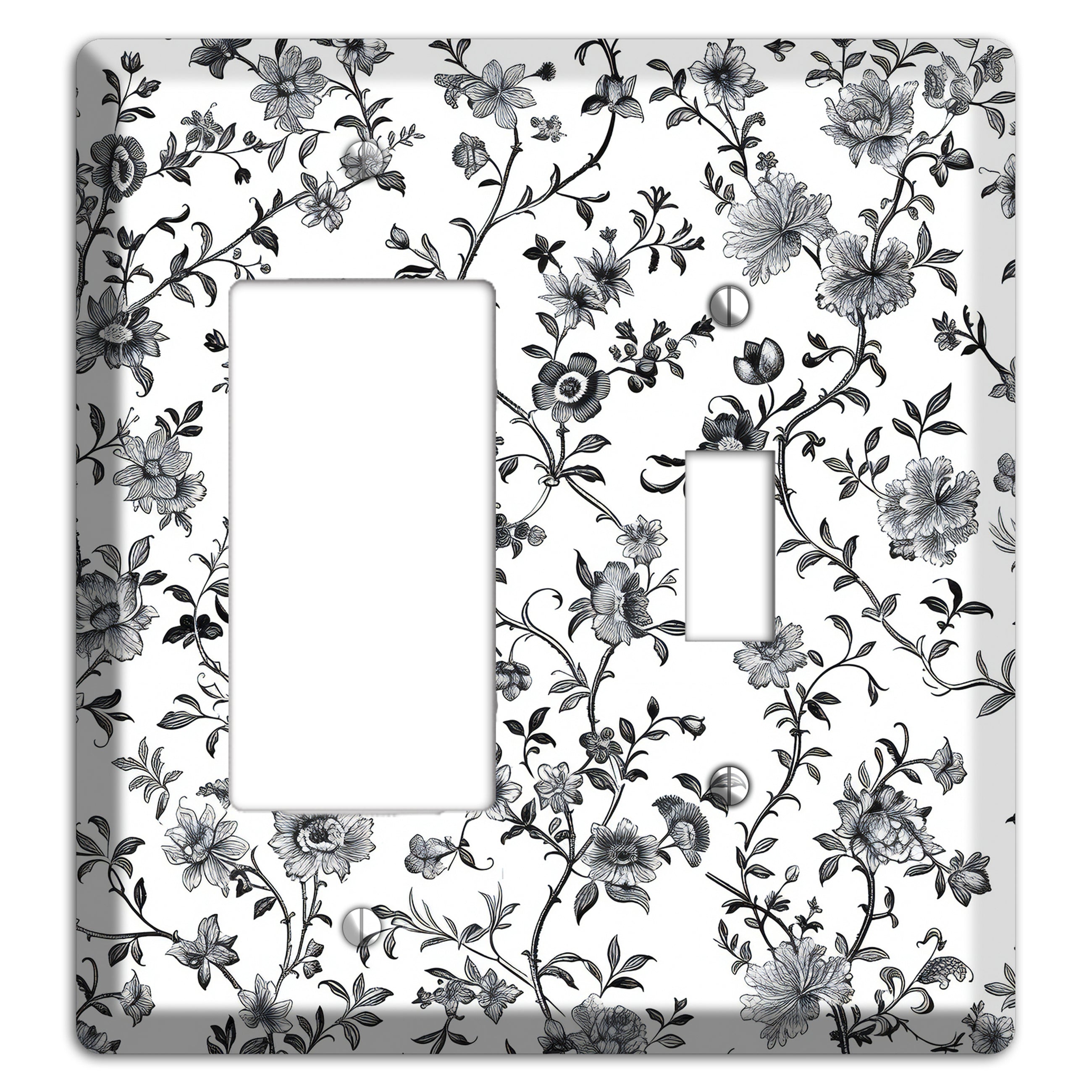 Ink & Ivory Thicket Rocker / Toggle Wallplate