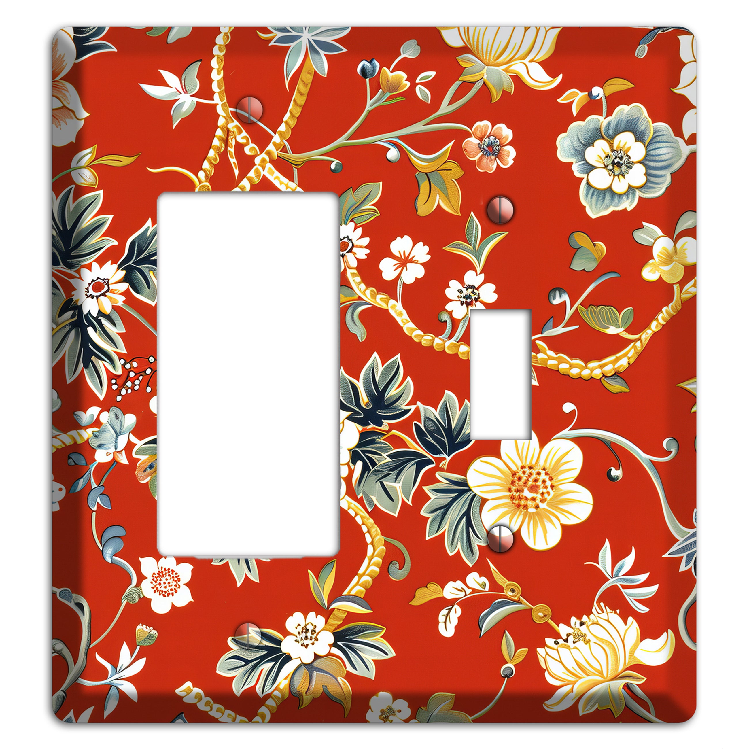 Crimson Garden Reverie Rocker / Toggle Wallplate