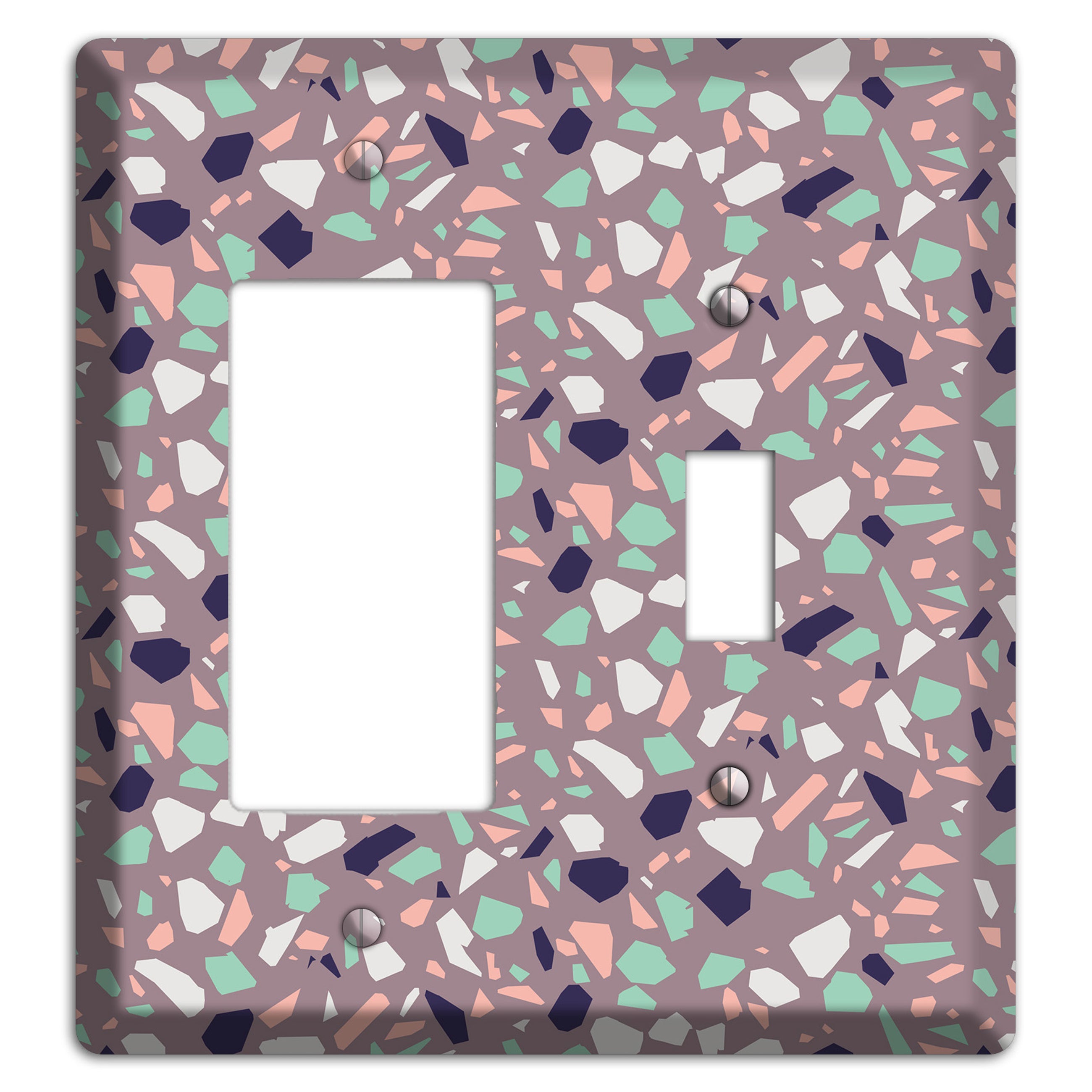 Lavender Shard Rocker / Toggle Wallplate