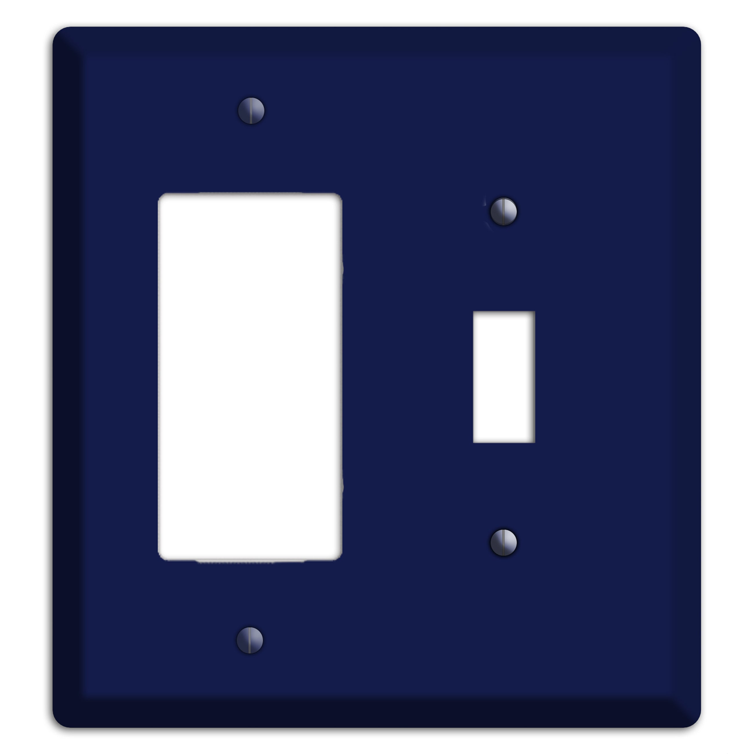 Baxter Midnight Navy Solid Rocker / Toggle Wallplate