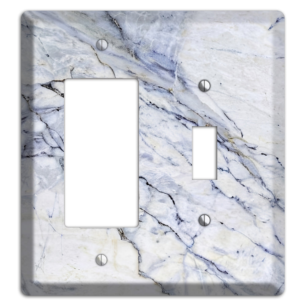 Geyser Marble Rocker / Toggle Wallplate