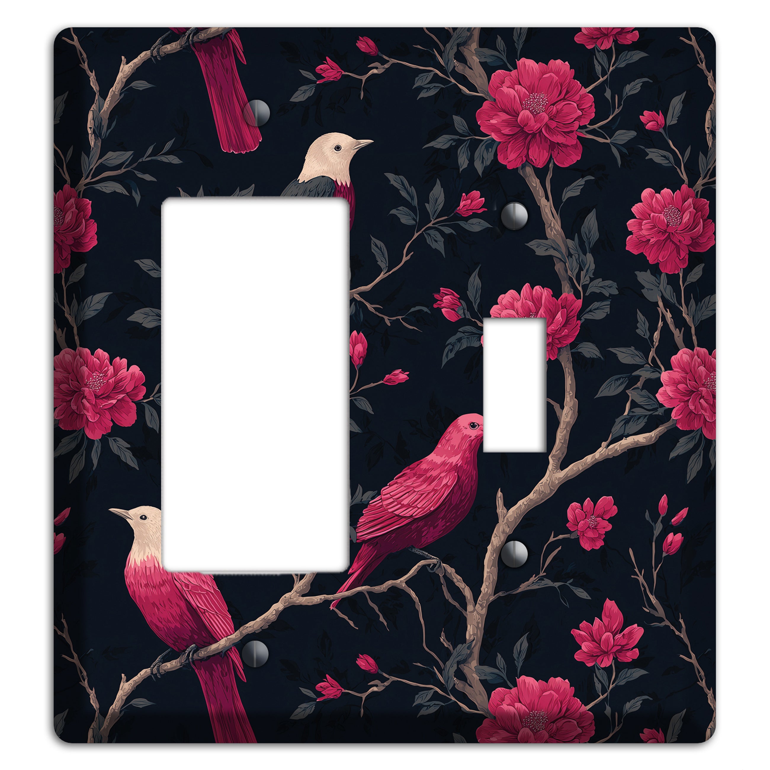 Crimson Perch Rocker / Toggle Wallplate