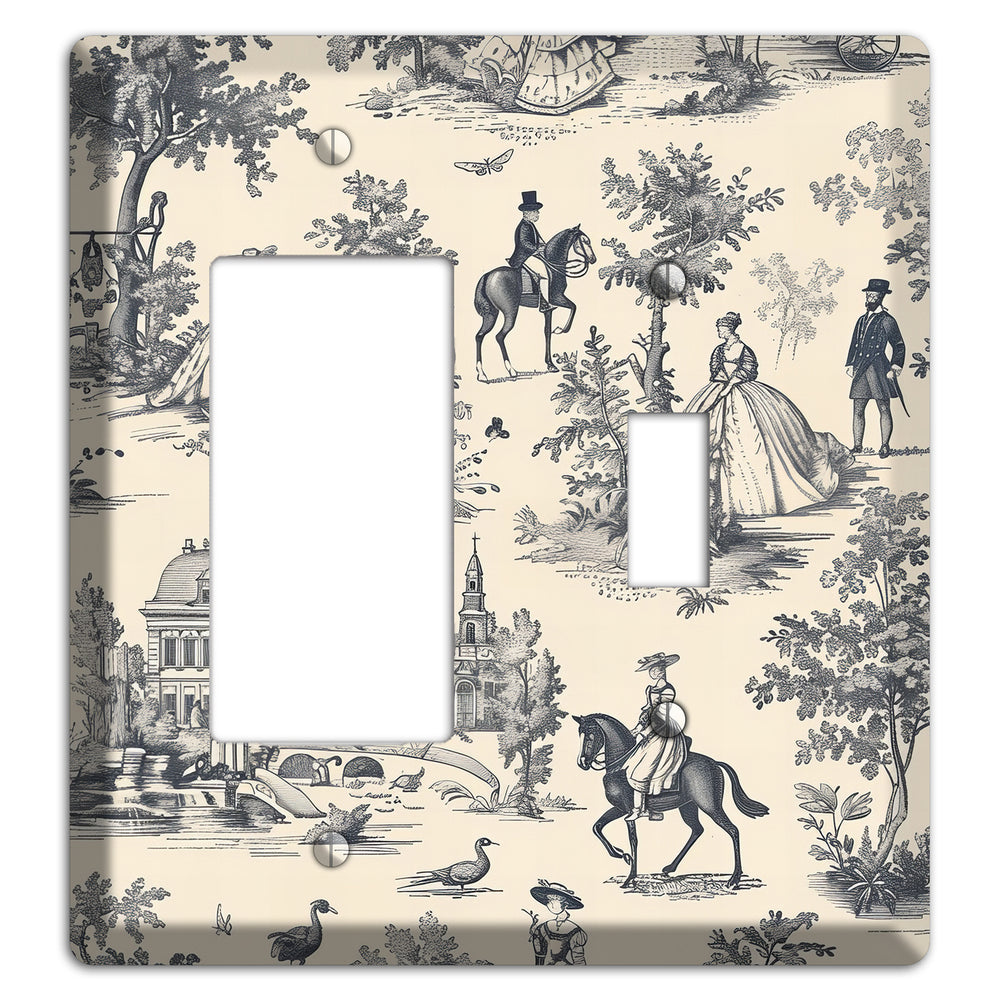 Country Estate Promenade Rocker / Toggle Wallplate