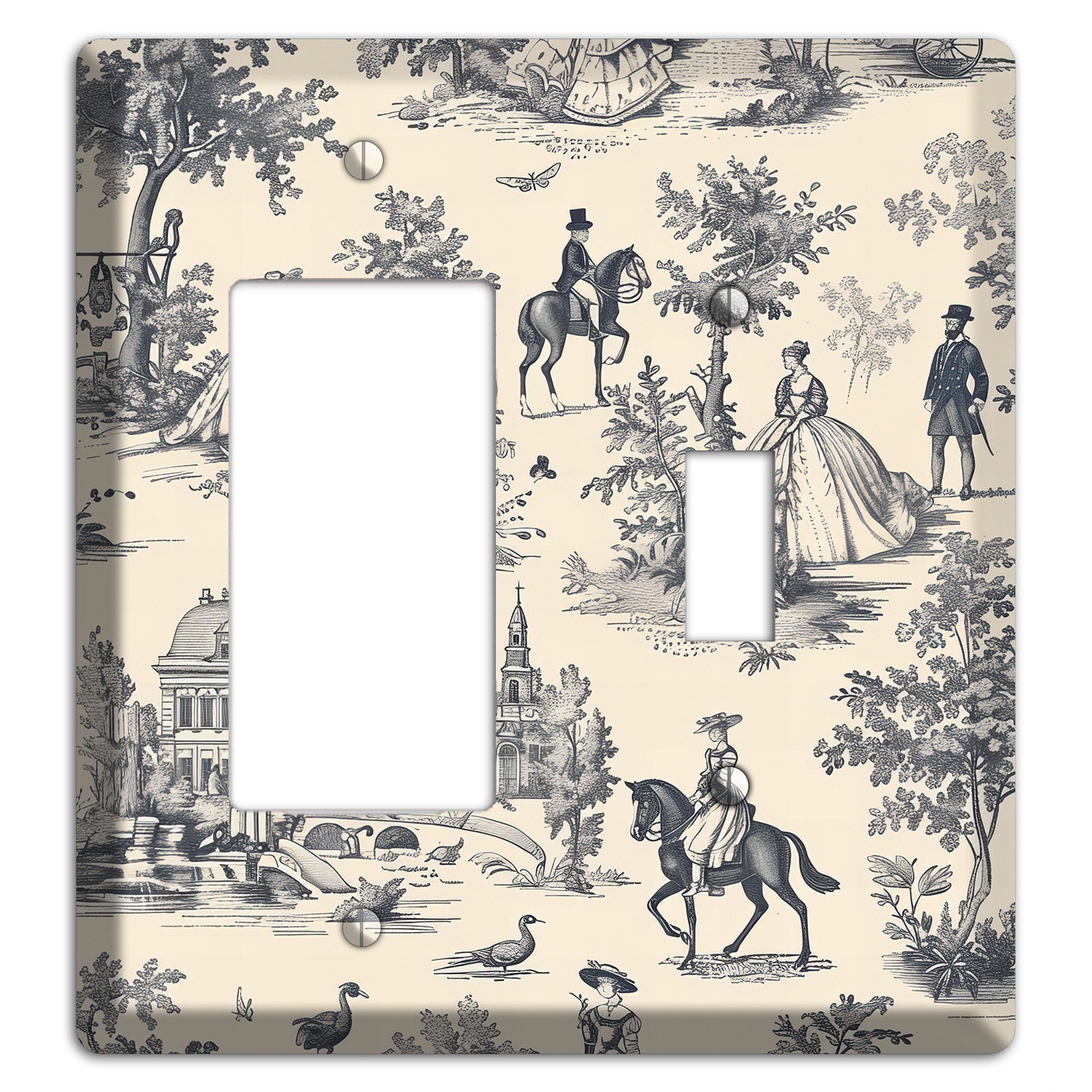 Country Estate Promenade Rocker / Toggle Wallplate