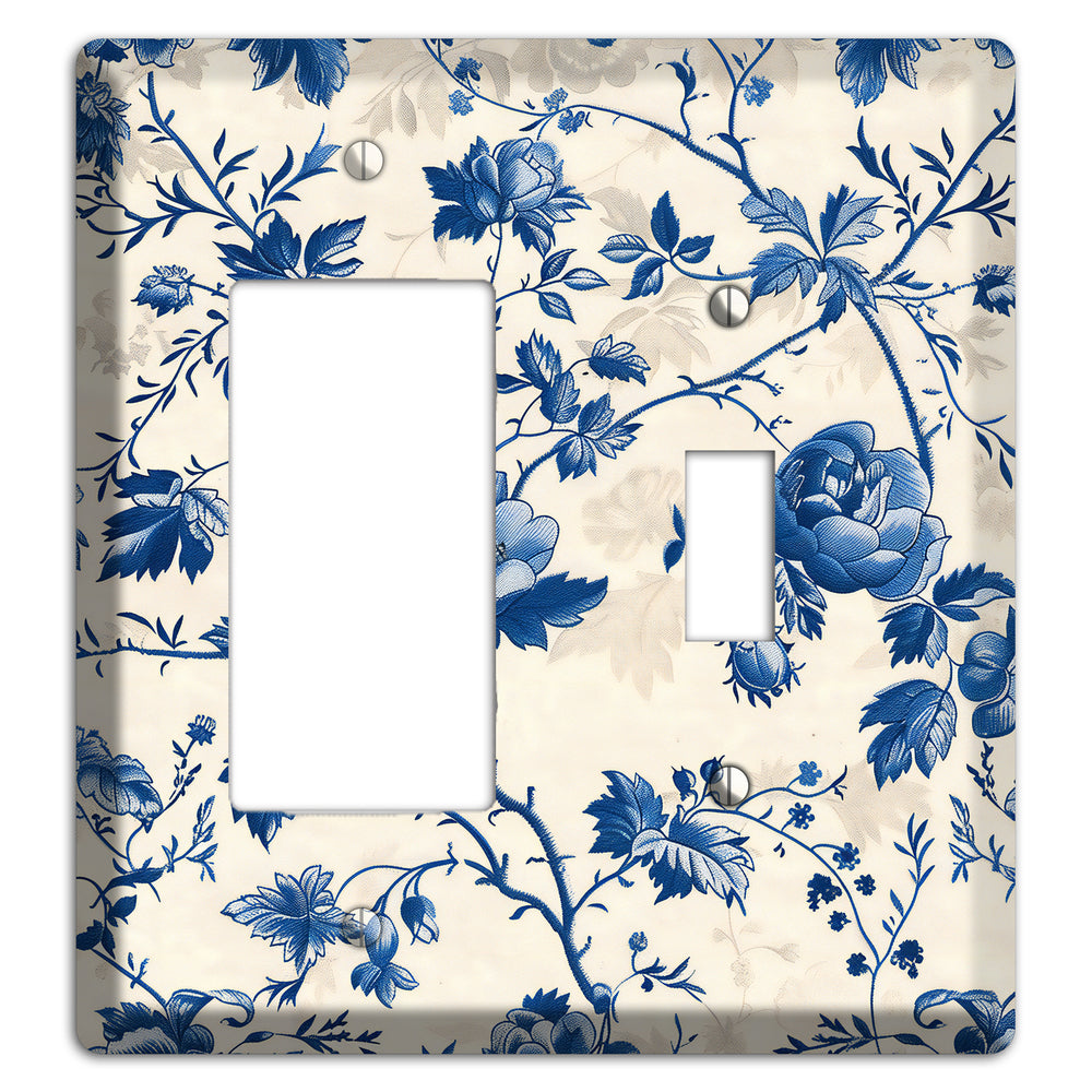 Porcelain Garden Riot Rocker / Toggle Wallplate
